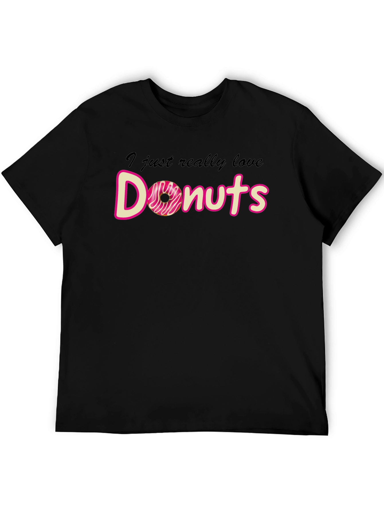 I Love Donuts T-Shirt Funny Graphic Tee