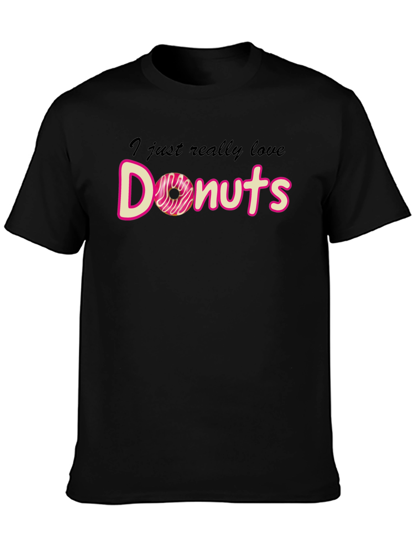 I Love Donuts T-Shirt Funny Graphic Tee