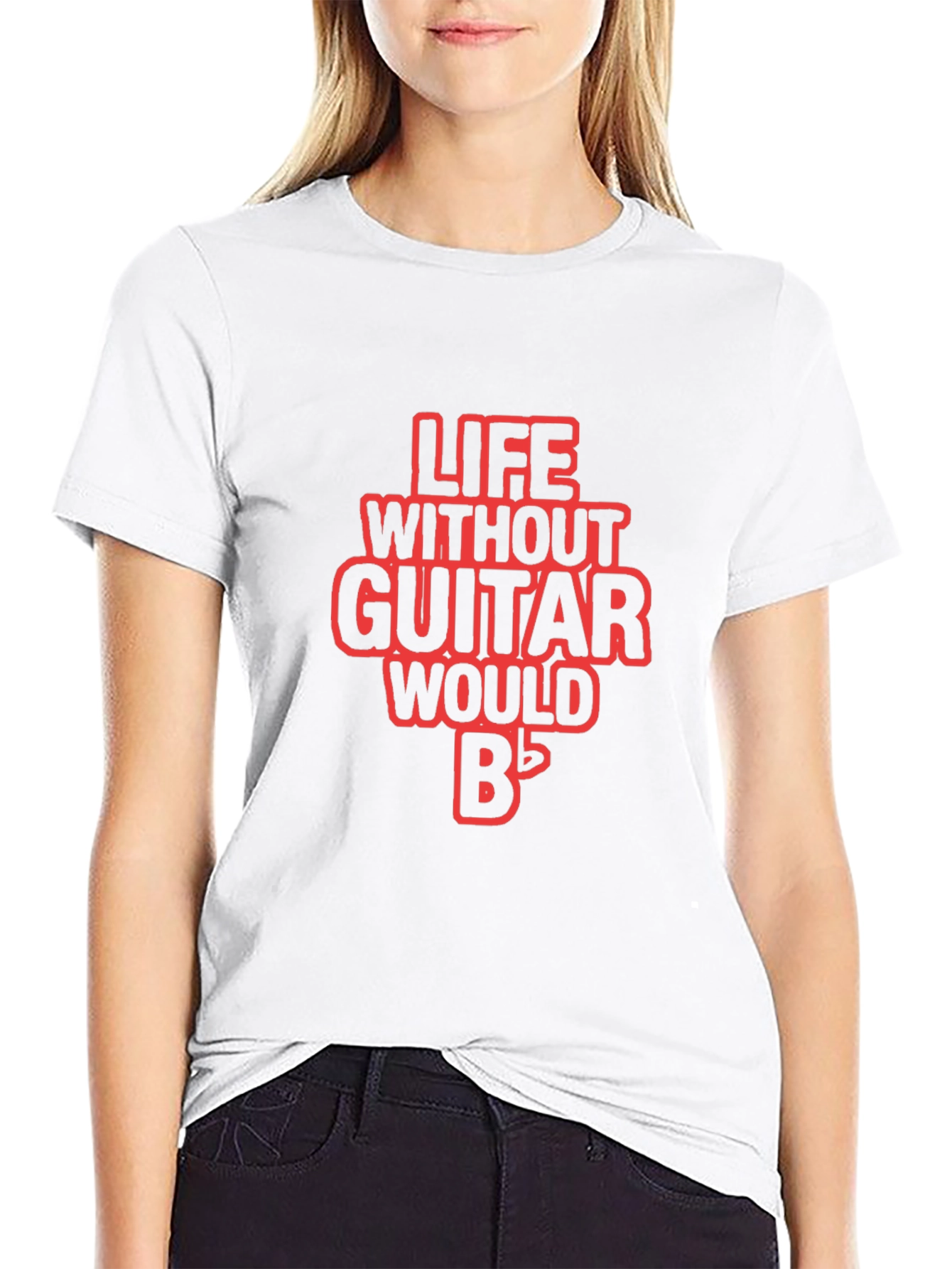 Life Without Guitar T-Shirt - Musician Tee
