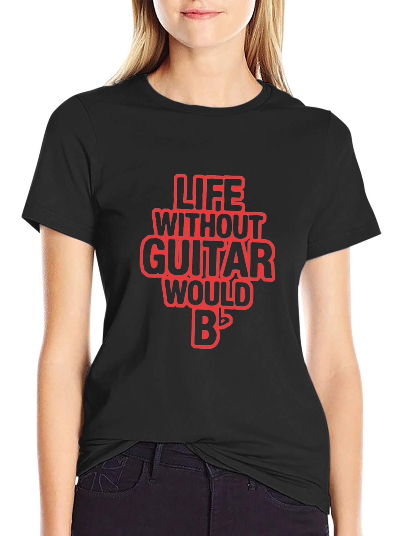 Life Without Guitar T-Shirt - Musician Tee