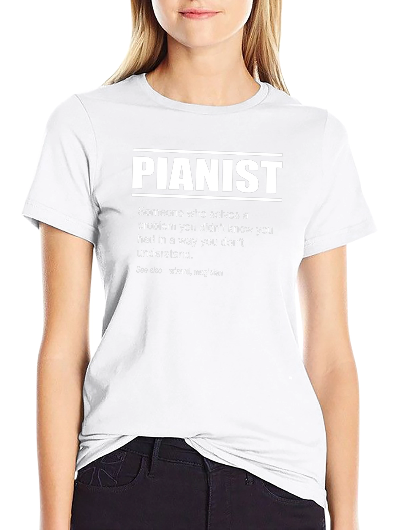 Pianist Definition T-Shirt - Funny Musician Tee