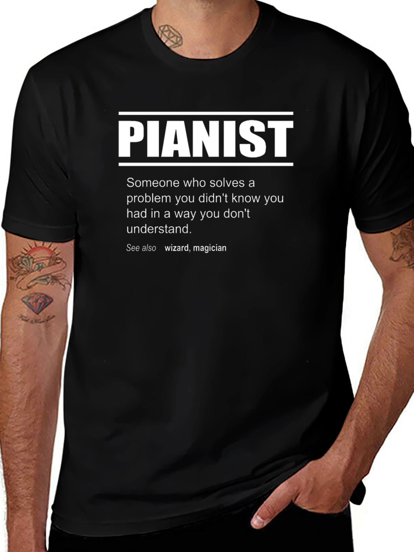 Pianist Definition T-Shirt - Funny Musician Tee