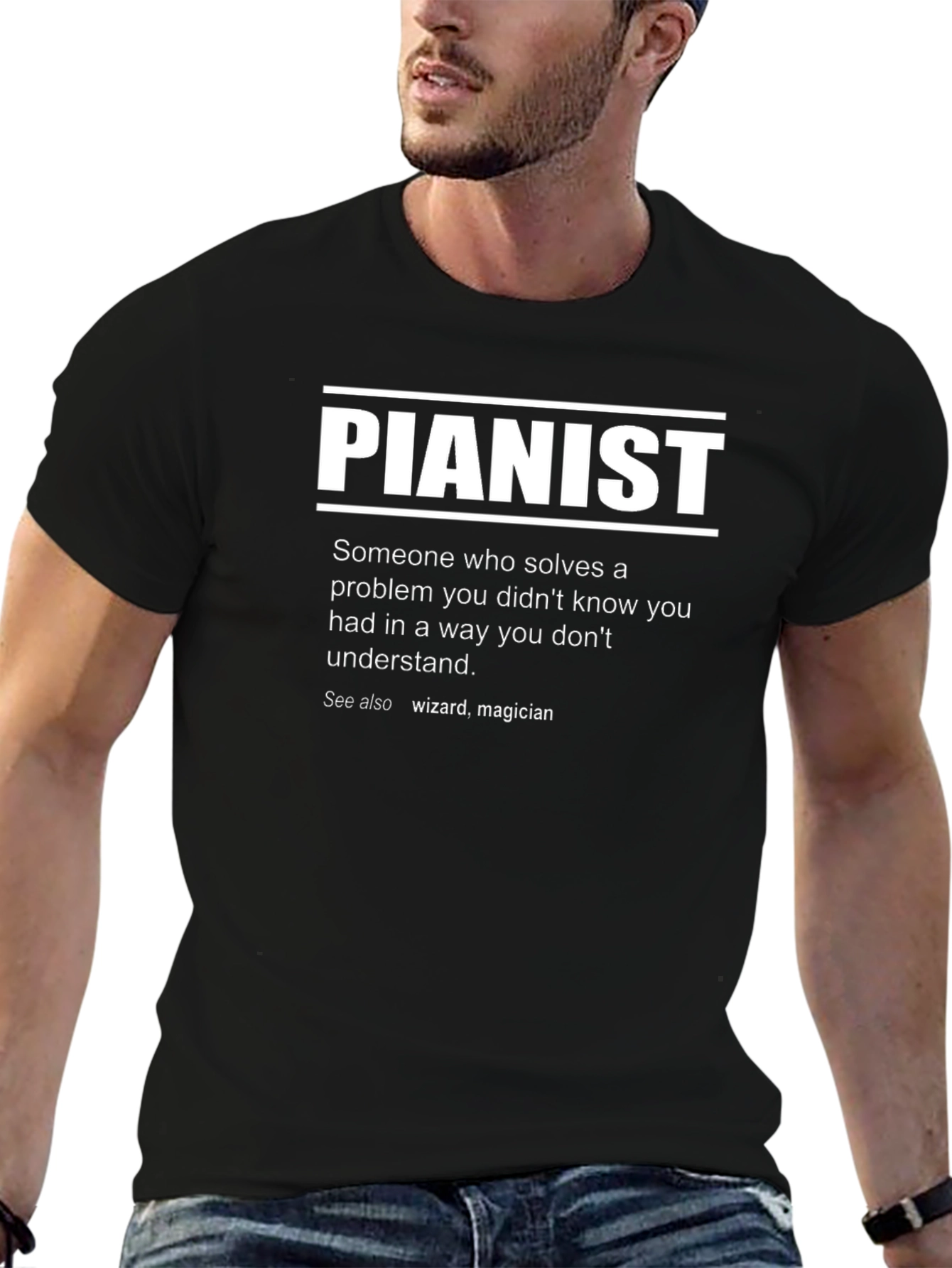 Pianist Definition T-Shirt - Funny Musician Tee