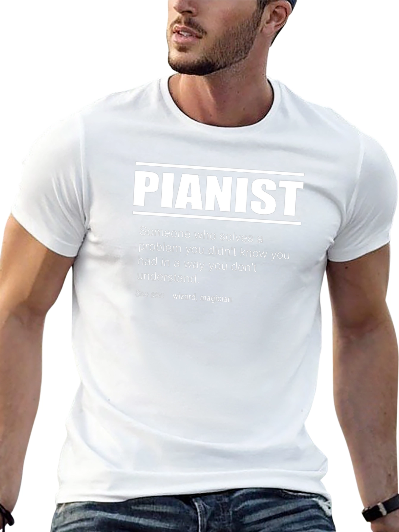 Pianist Definition T-Shirt - Funny Musician Tee