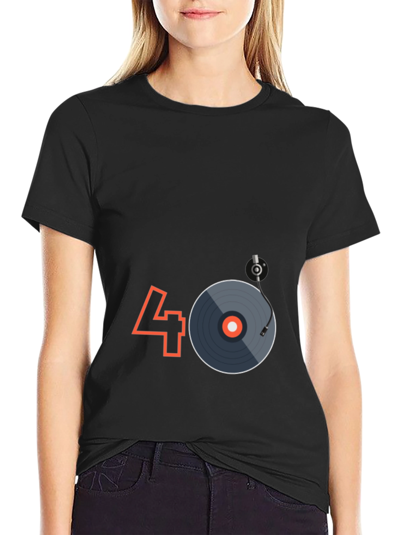 Retro 40th Birthday DJ Turntable T-Shirt