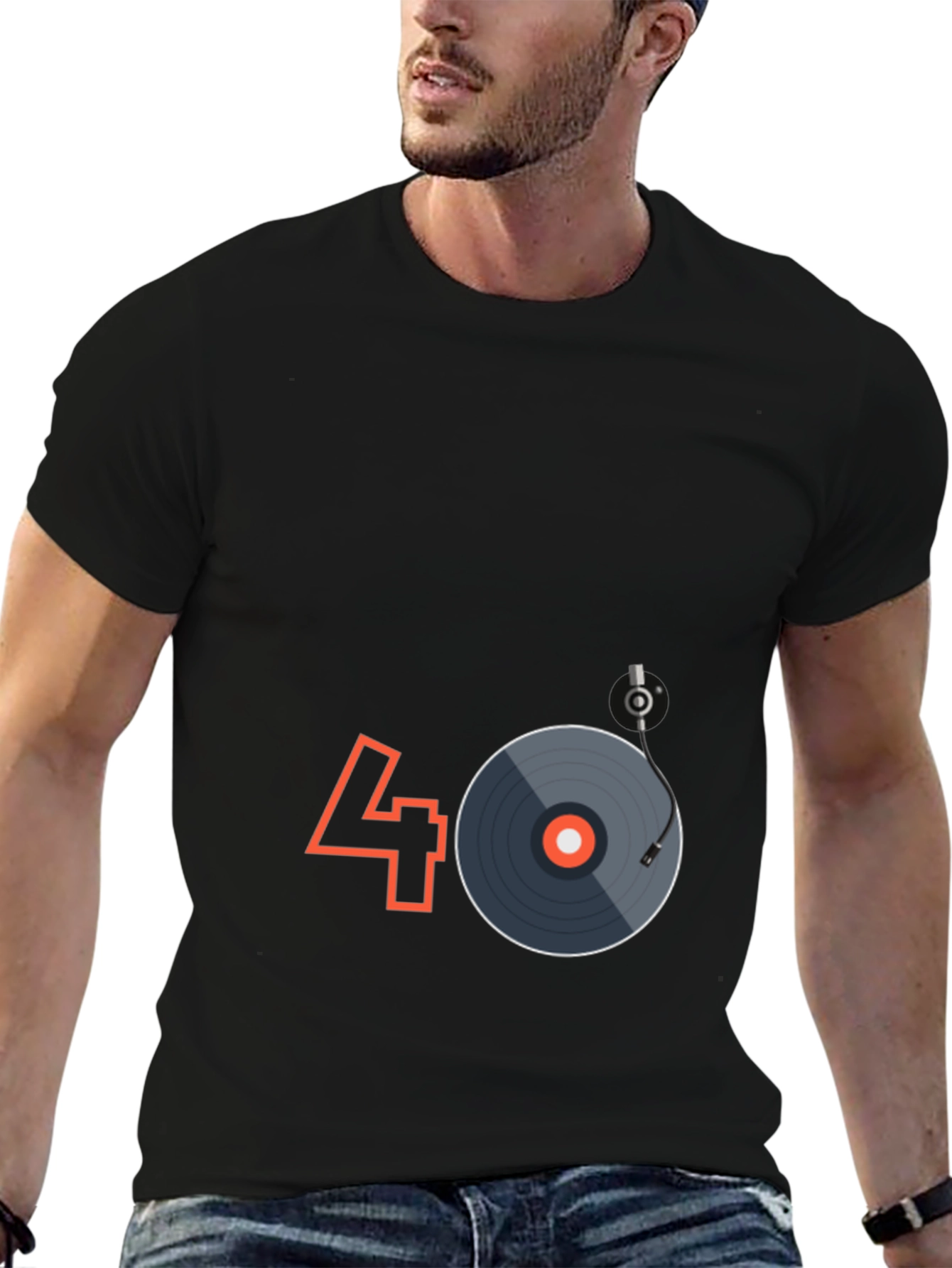 Retro 40th Birthday DJ Turntable T-Shirt