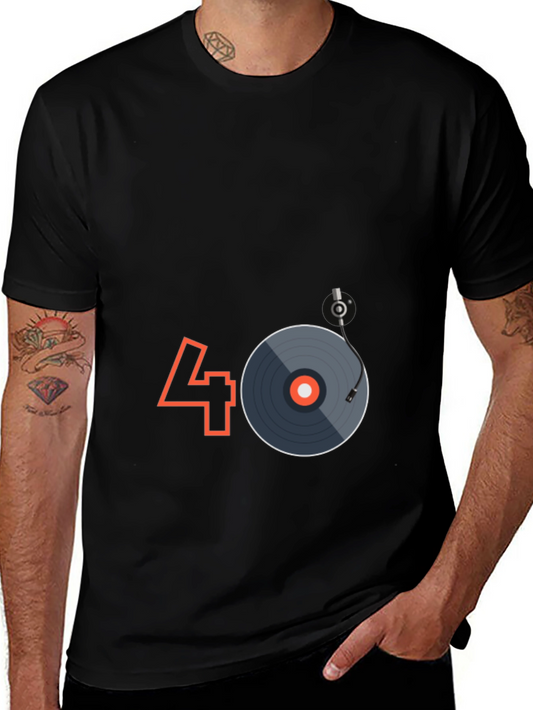 Retro 40th Birthday DJ Turntable T-Shirt