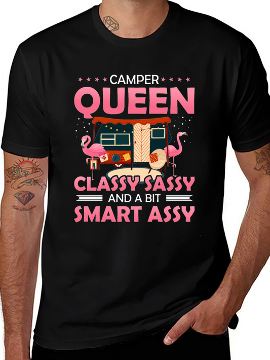 Camper Queen T-Shirt - Classy Sassy & Smart