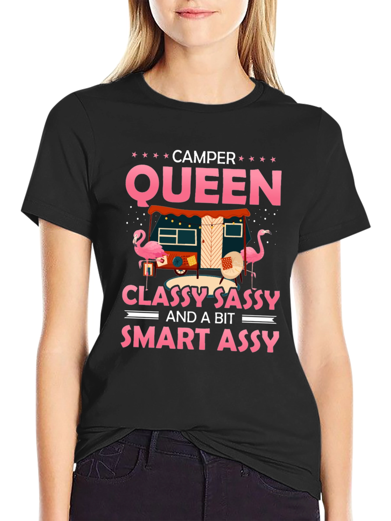 Camper Queen T-Shirt - Classy Sassy & Smart