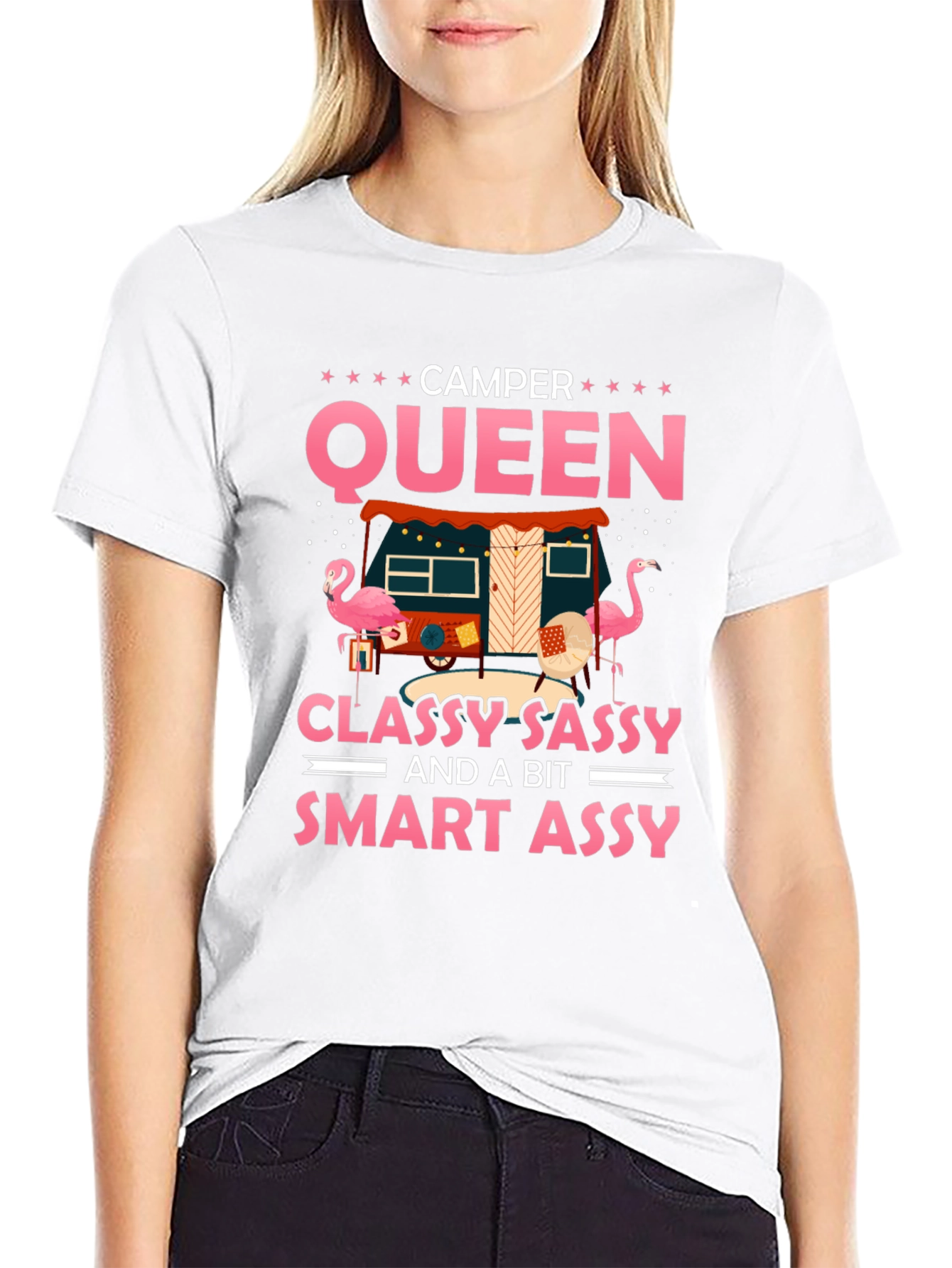 Camper Queen T-Shirt - Classy Sassy & Smart