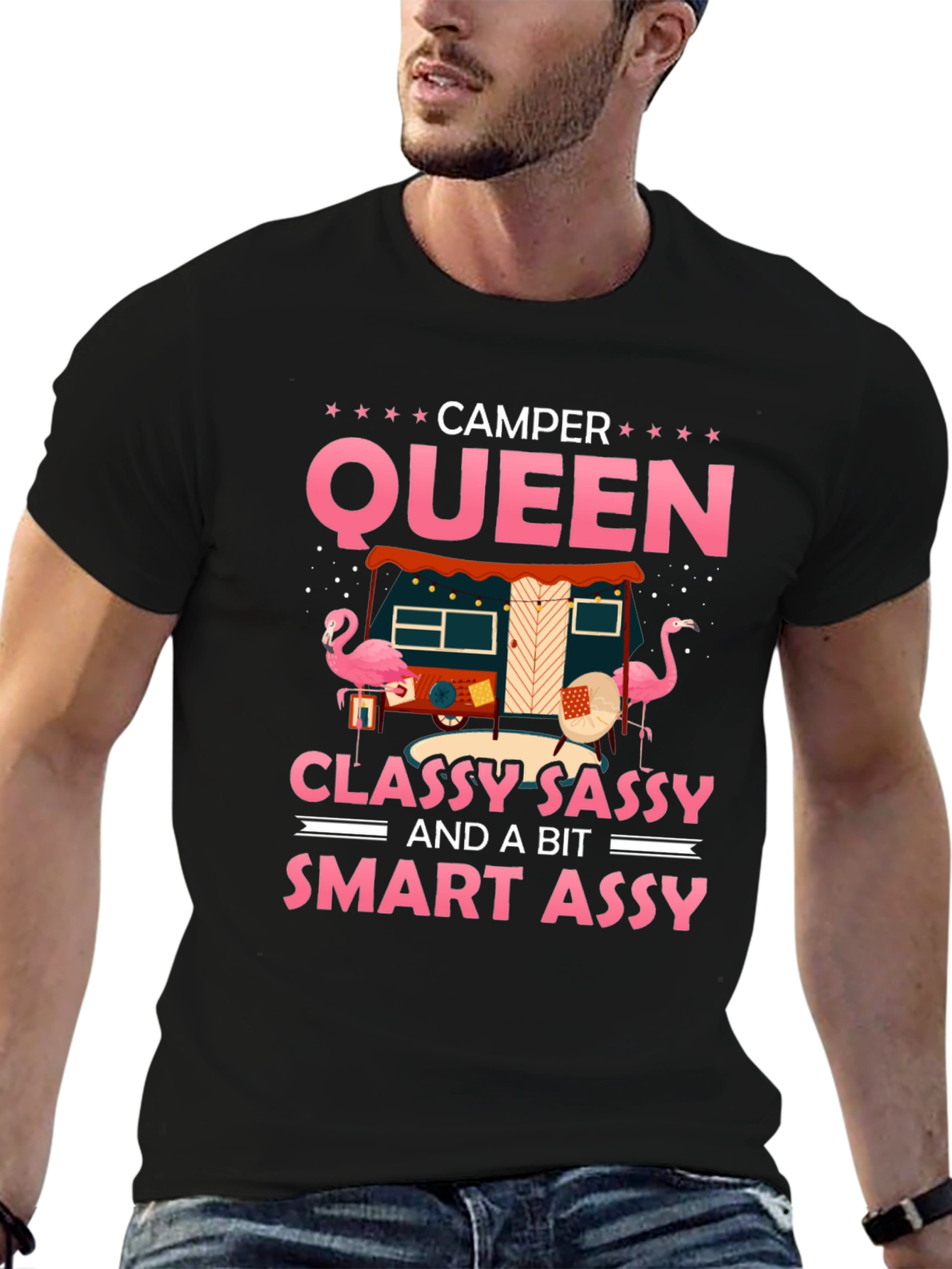 Camper Queen T-Shirt - Classy Sassy & Smart