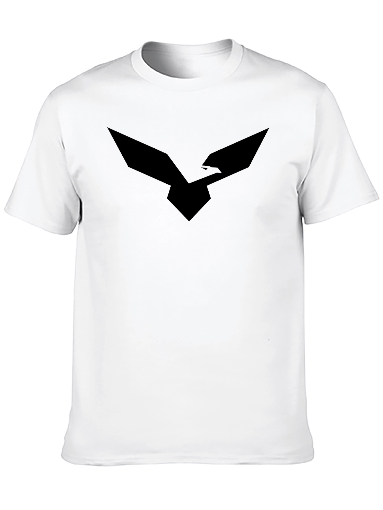 Black T-Shirt with Bird Logo