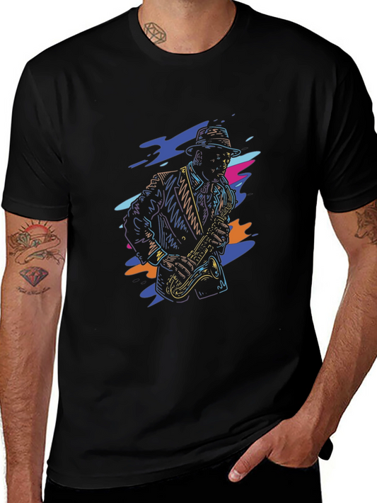 Cool Jazz Musician T-Shirt - Unique Design