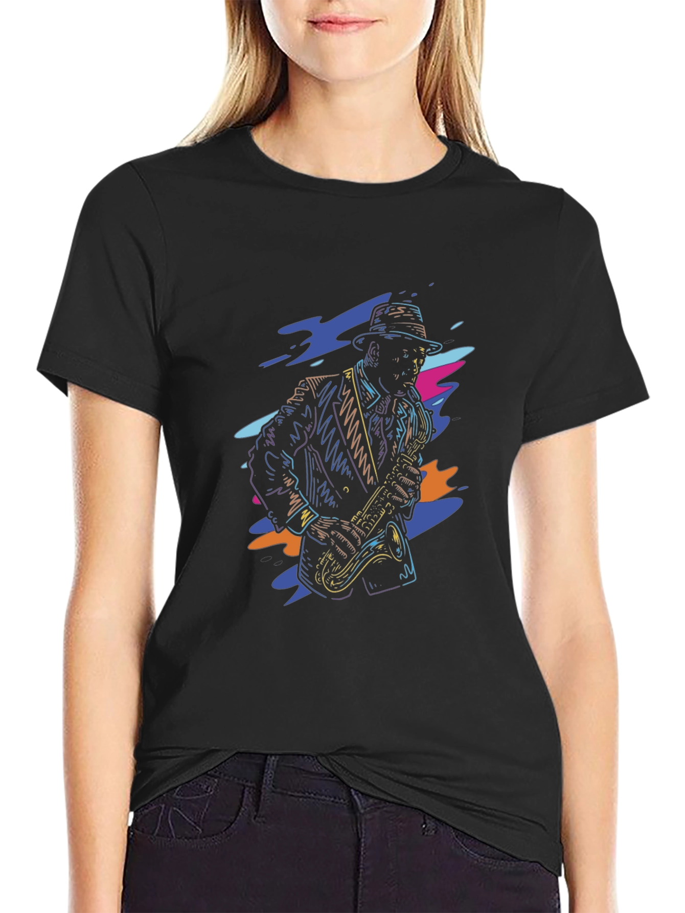 Cool Jazz Musician T-Shirt - Unique Design