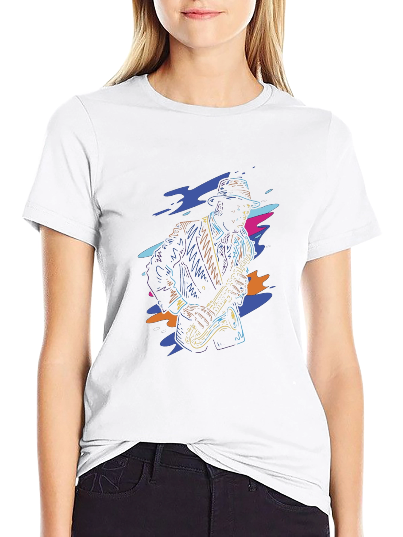 Cool Jazz Musician T-Shirt - Unique Design