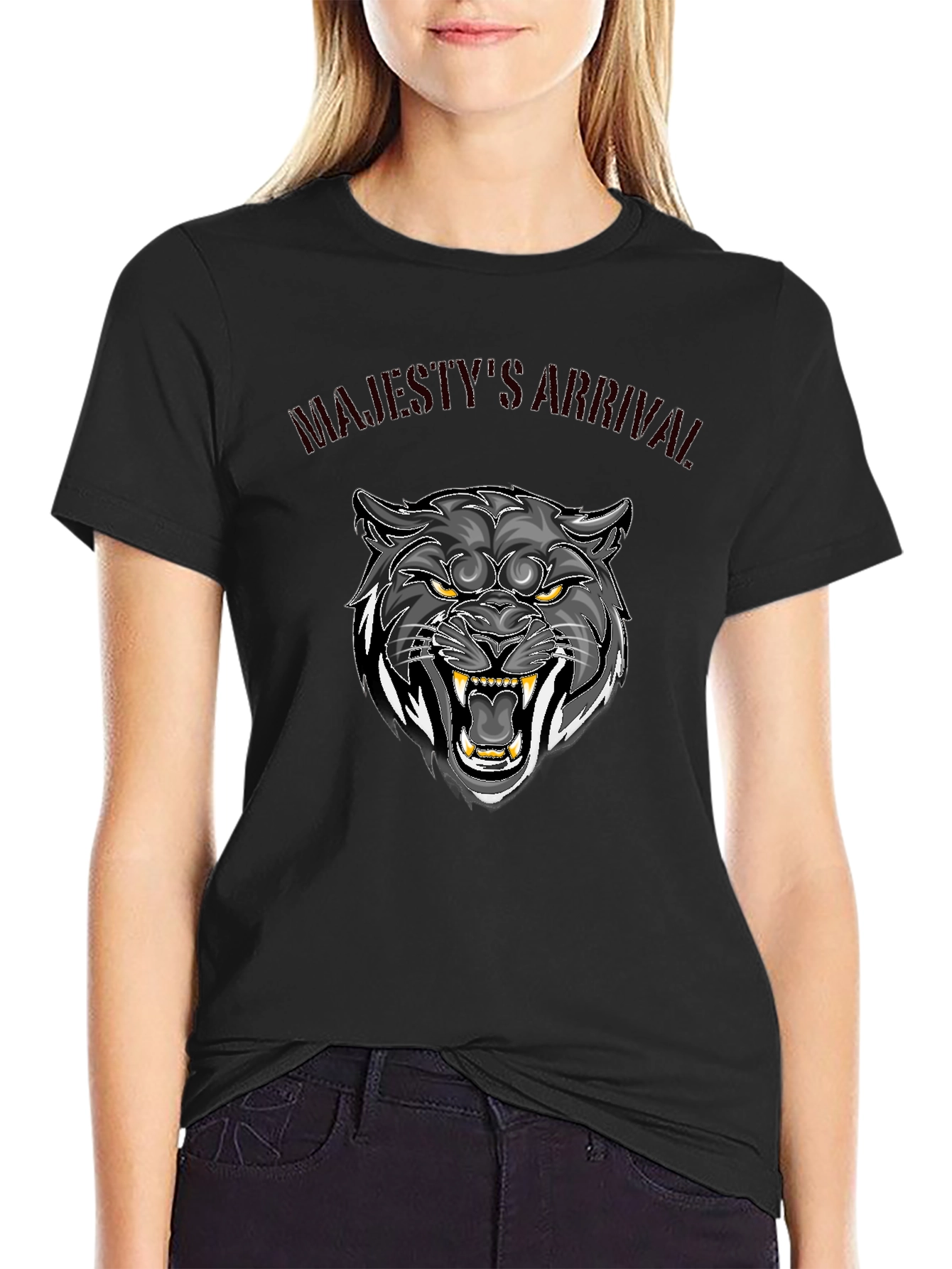 Majestys Arrival Graphic Tee - Black Panther Design