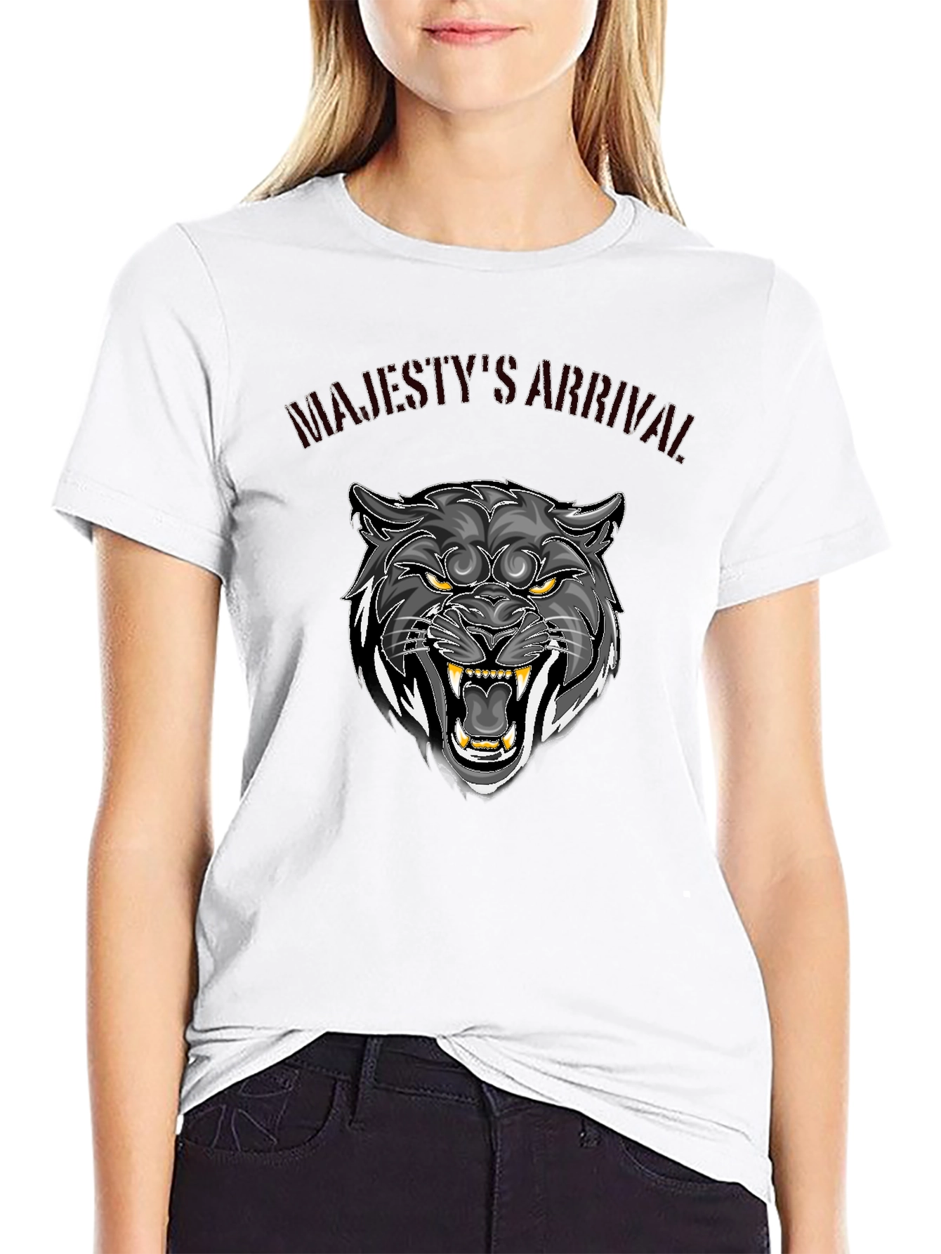 Majestys Arrival Graphic Tee - Black Panther Design