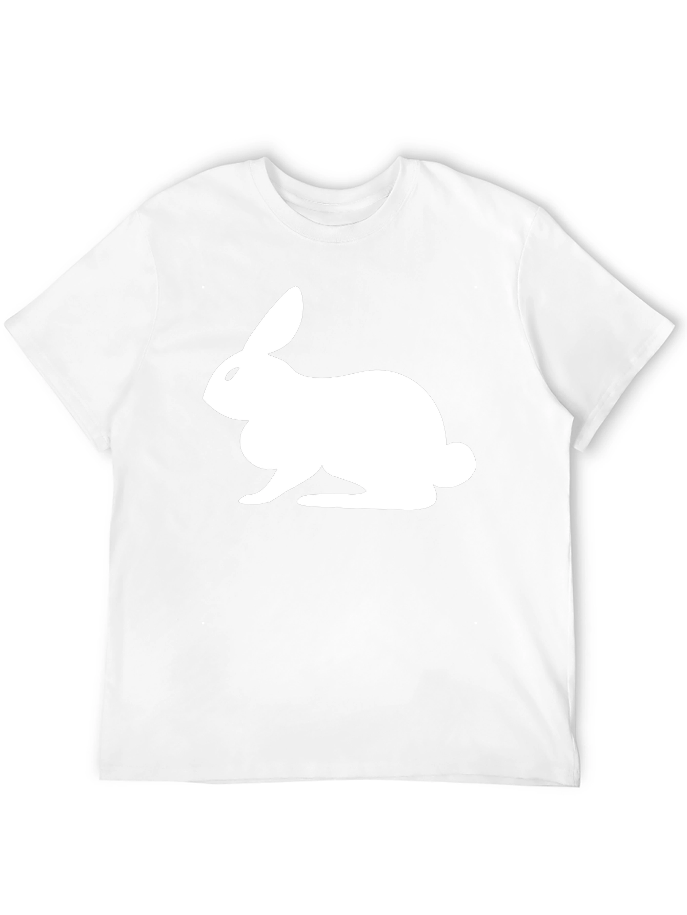 Rabbit Graphic Tee - Black Casual T-Shirt
