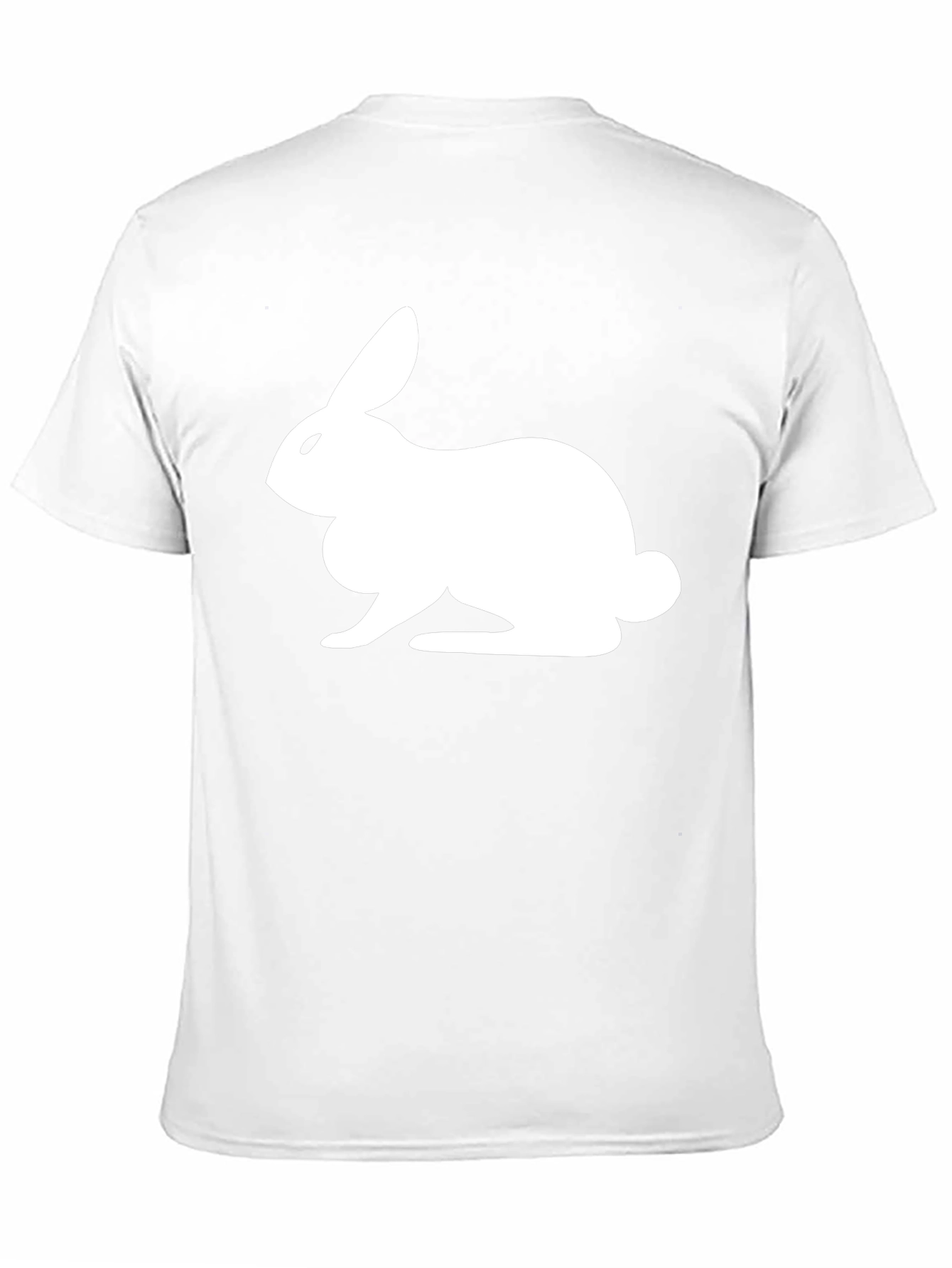 Rabbit Graphic Tee - Black Casual T-Shirt