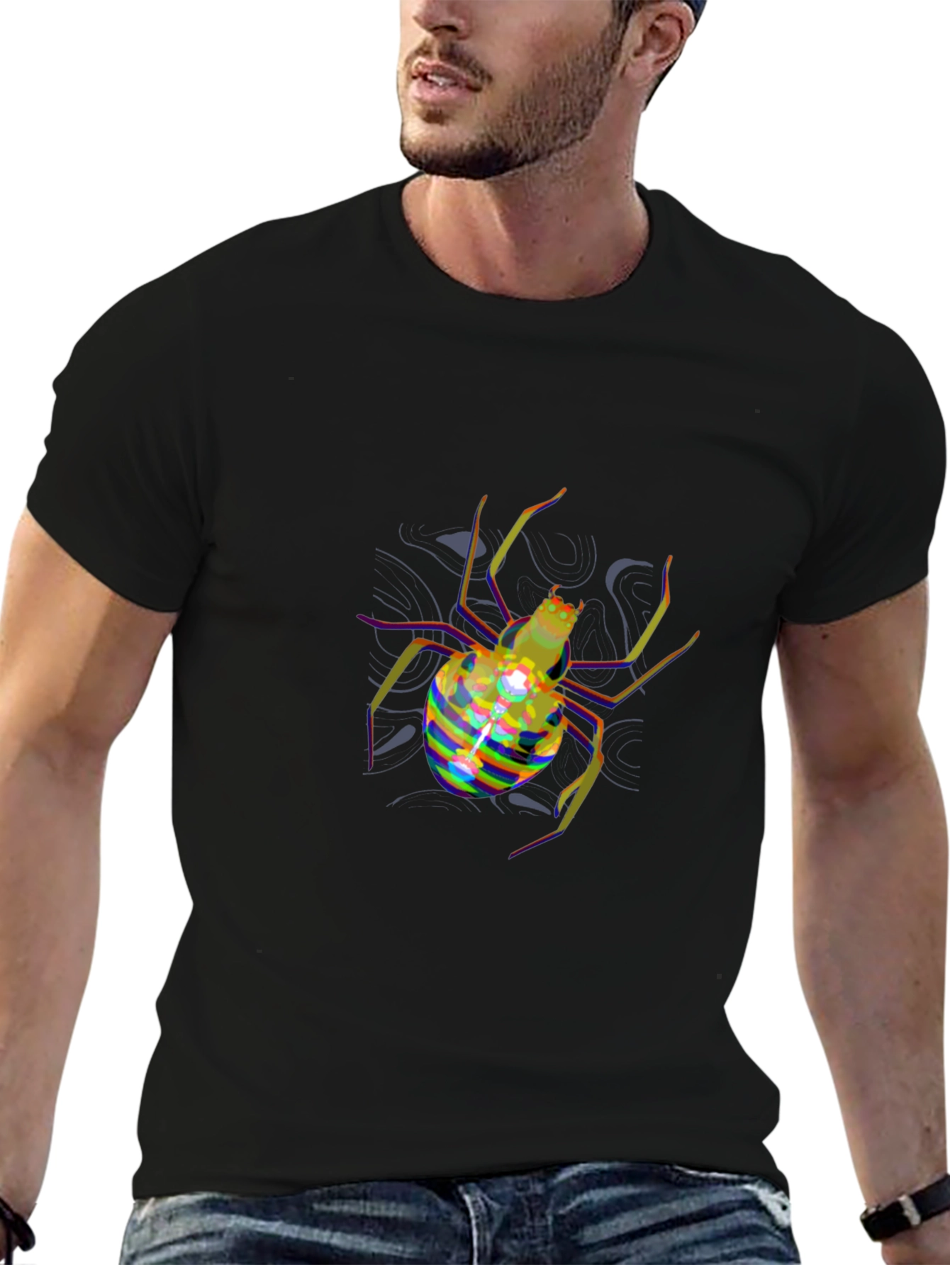 Spider Graphic T-Shirt - Bold and Unique Design