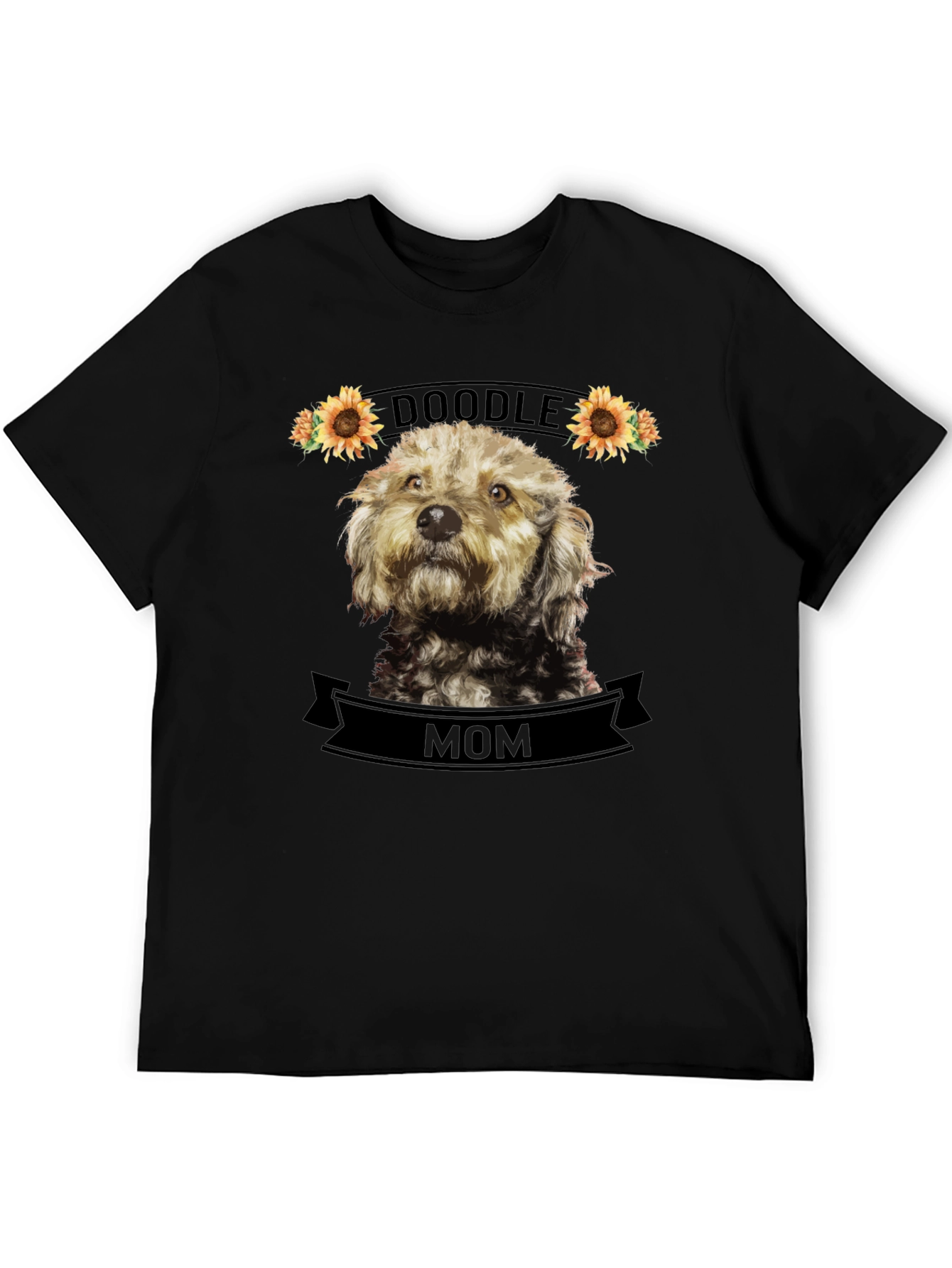Doodle Mom T-Shirt - Sunflower Dog Lover Tee