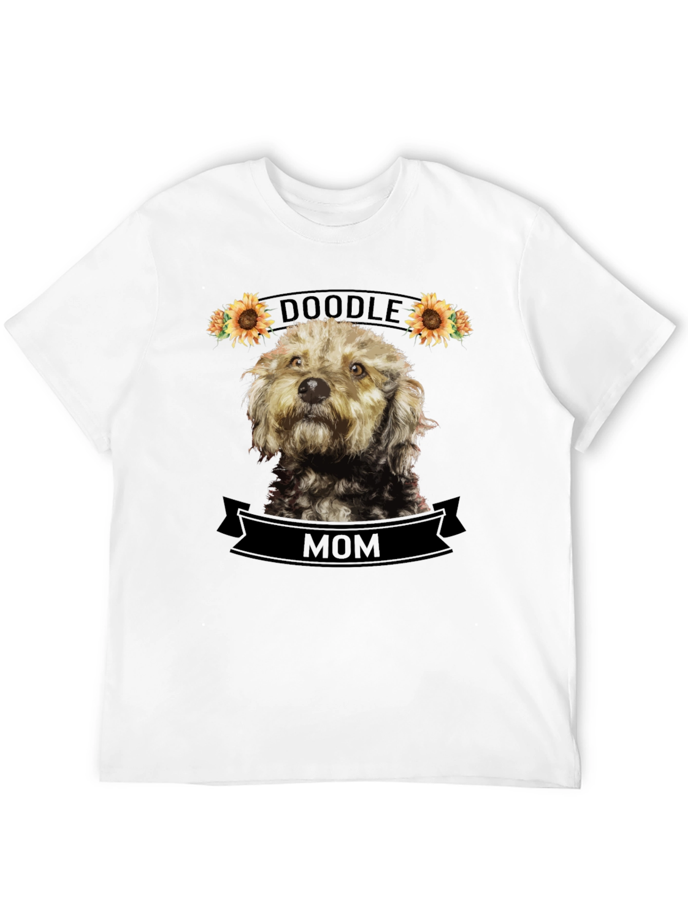 Doodle Mom T-Shirt - Sunflower Dog Lover Tee