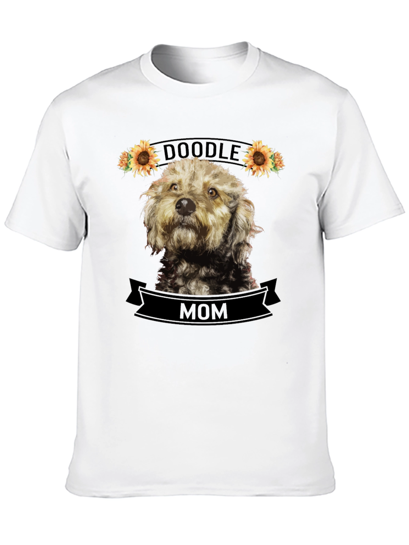 Doodle Mom T-Shirt - Sunflower Dog Lover Tee