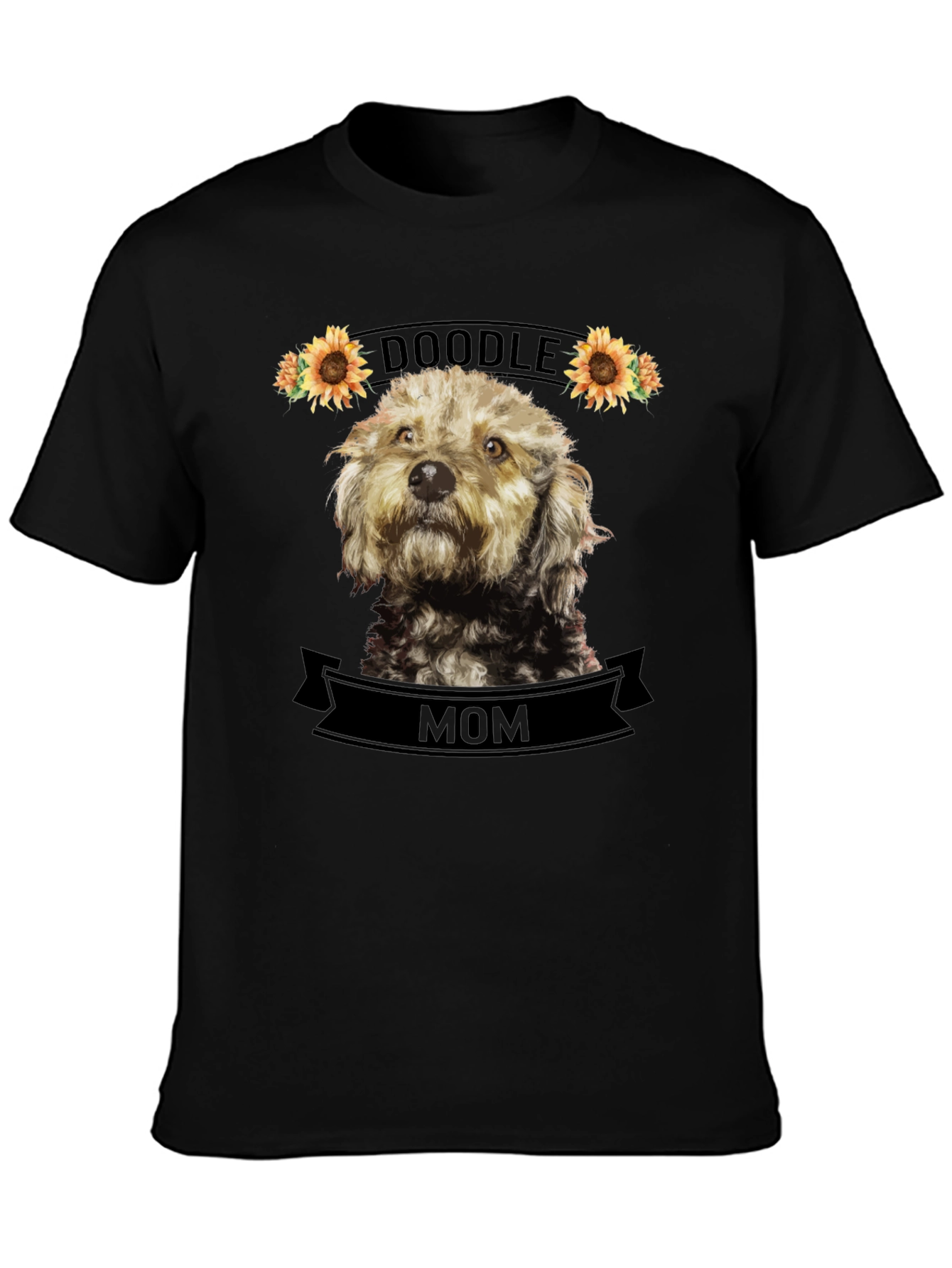 Doodle Mom T-Shirt - Sunflower Dog Lover Tee