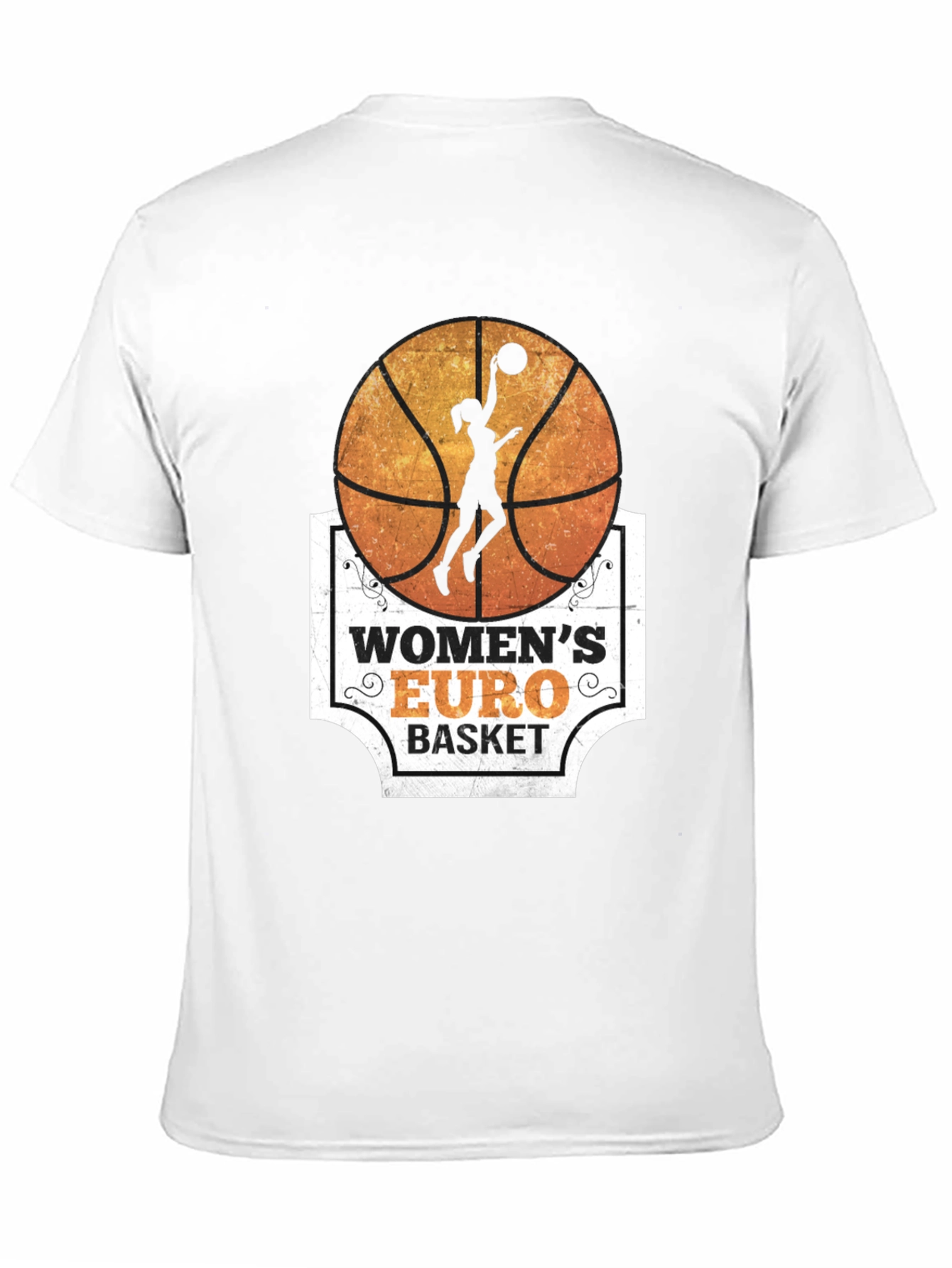 Womens Euro Basket Graphic T-Shirt
