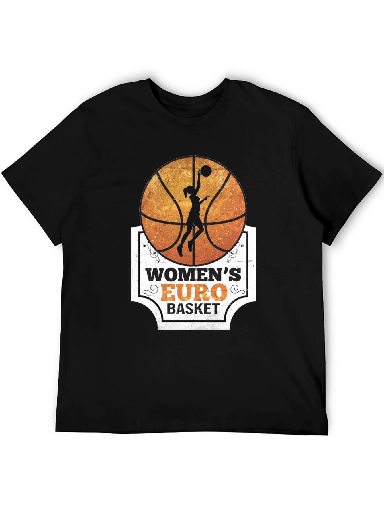 Womens Euro Basket Graphic T-Shirt