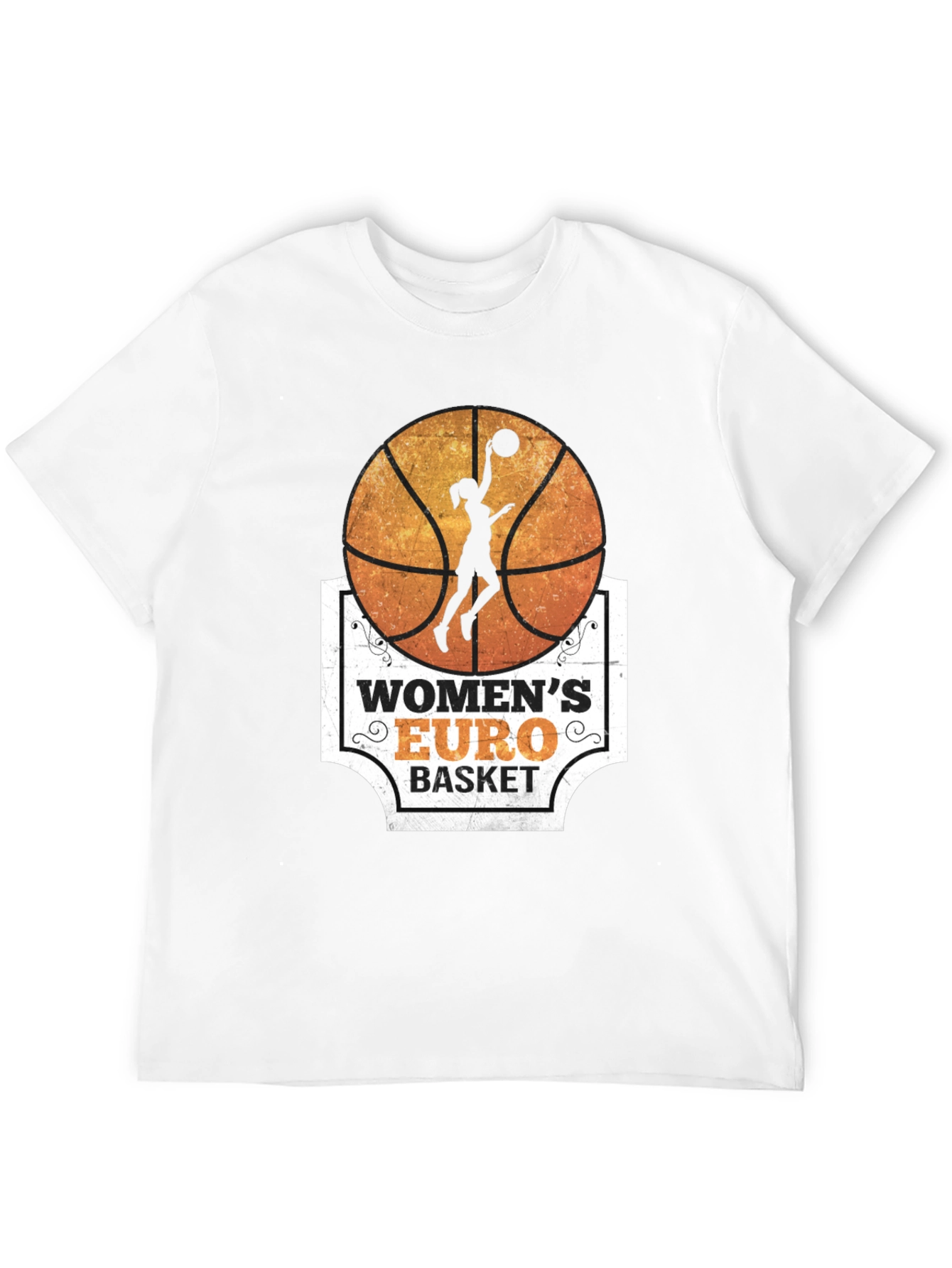 Womens Euro Basket Graphic T-Shirt