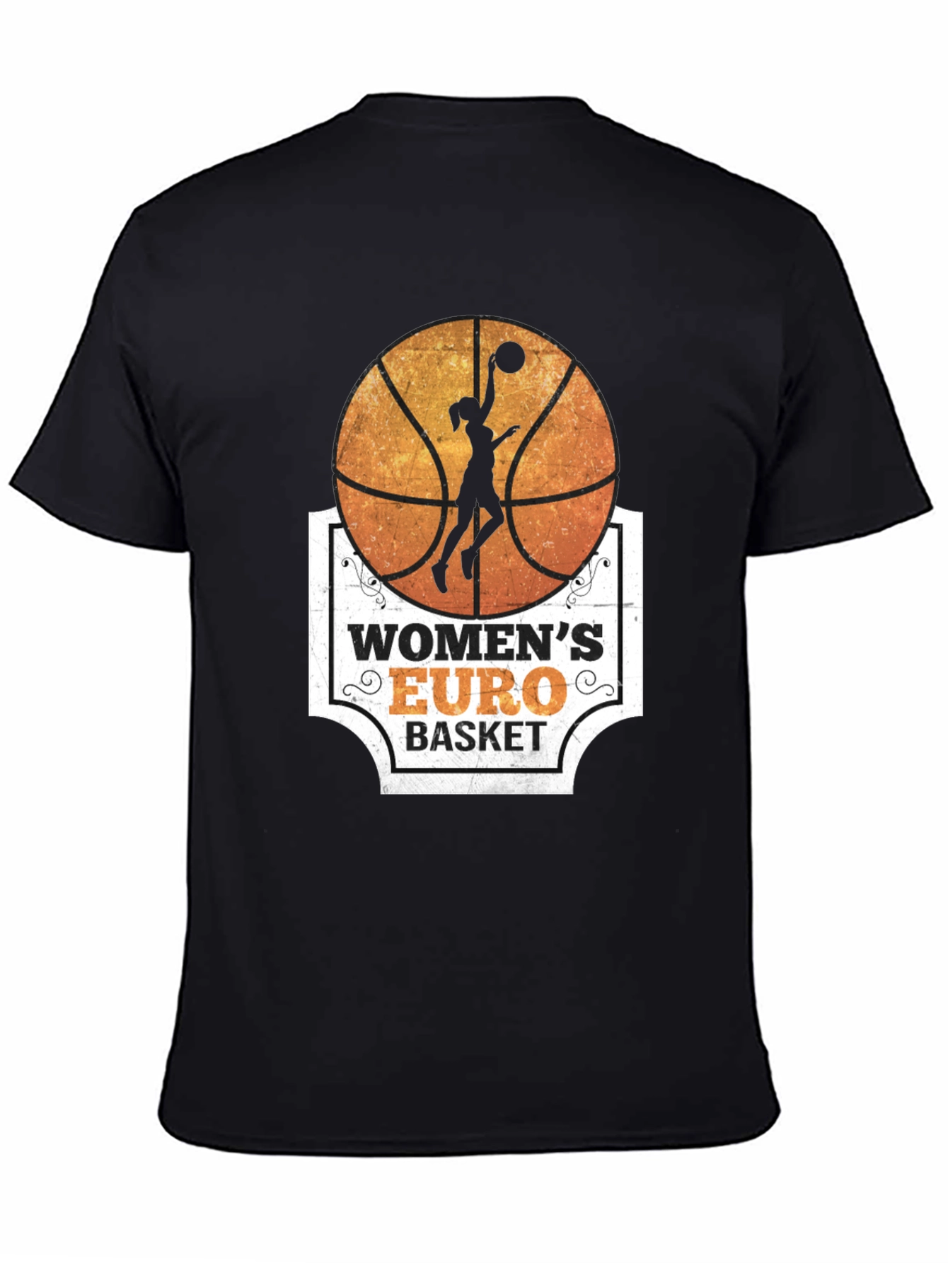 Womens Euro Basket Graphic T-Shirt