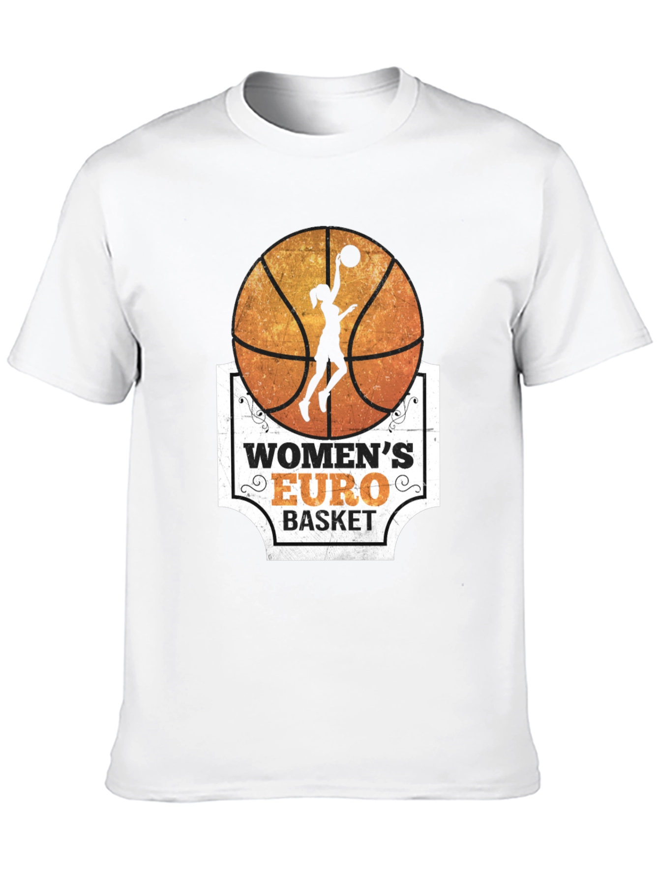 Womens Euro Basket Graphic T-Shirt