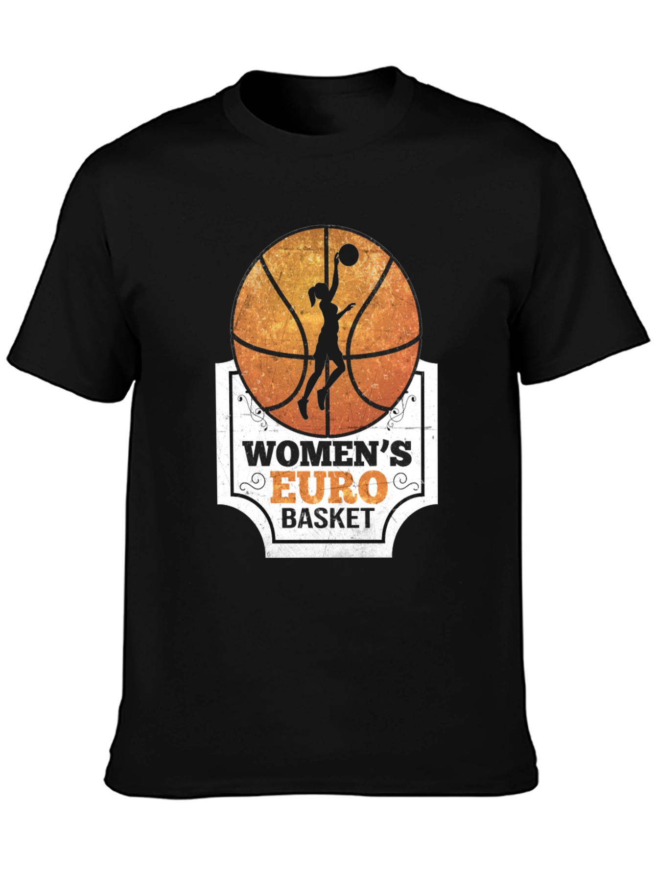 Womens Euro Basket Graphic T-Shirt