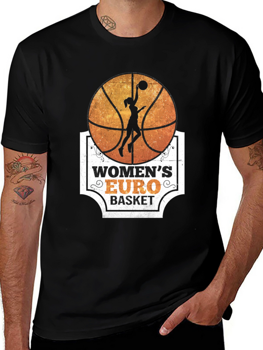 Womens Euro Basket Graphic T-Shirt