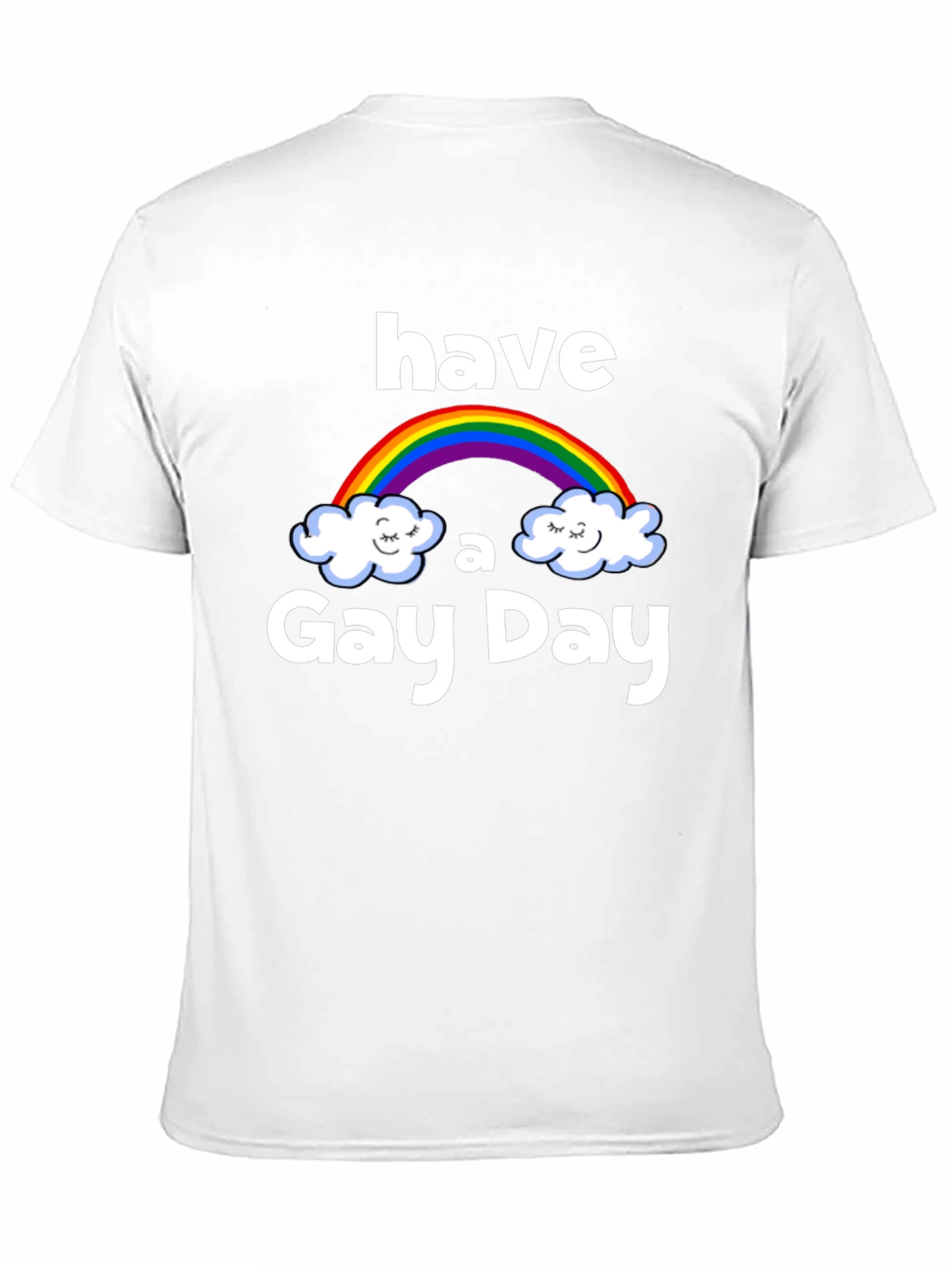 Have a Gay Day Rainbow Graphic Tee - Black