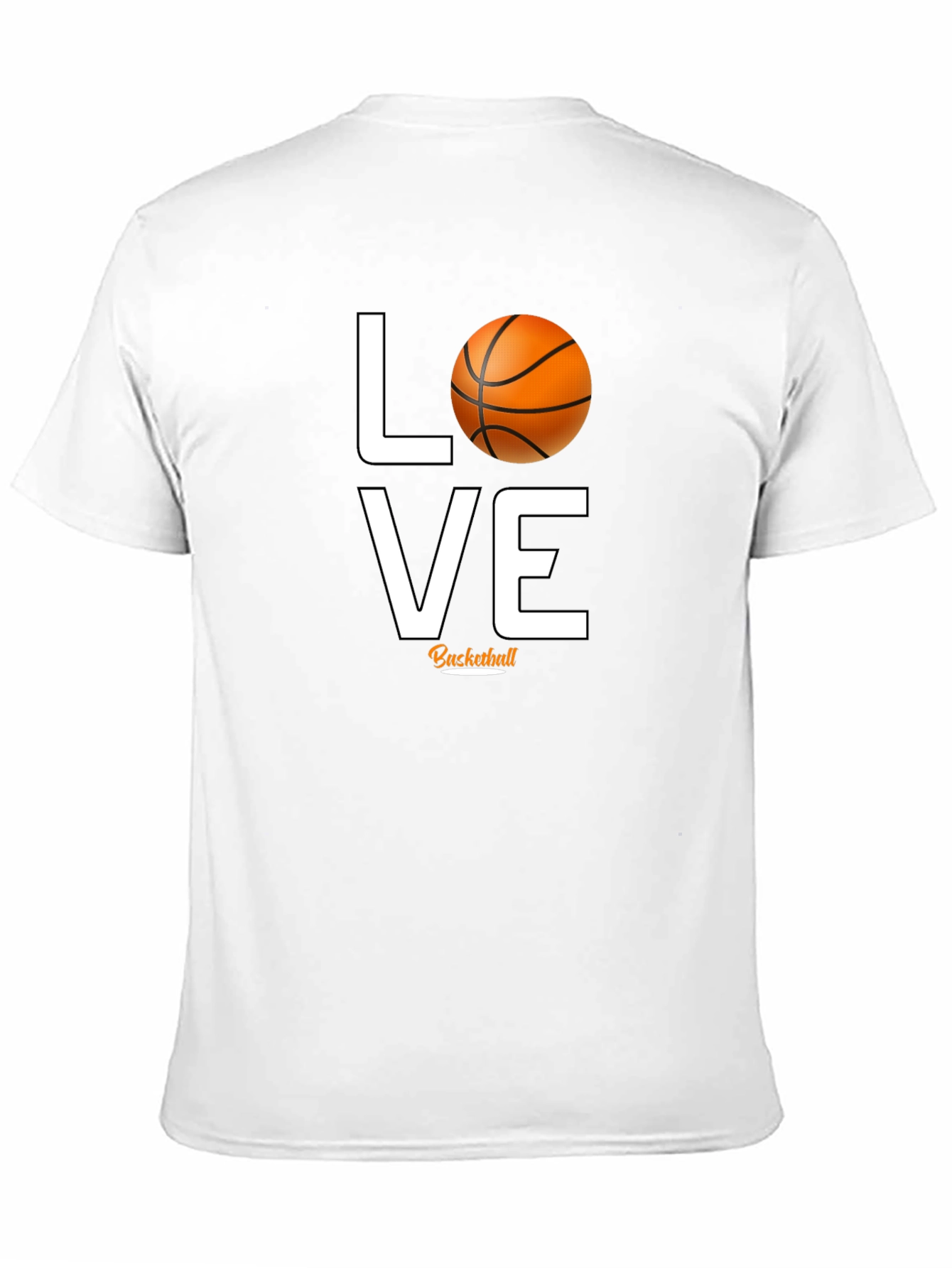 Love Basketball Graphic Tee - Black Cotton T-Shirt