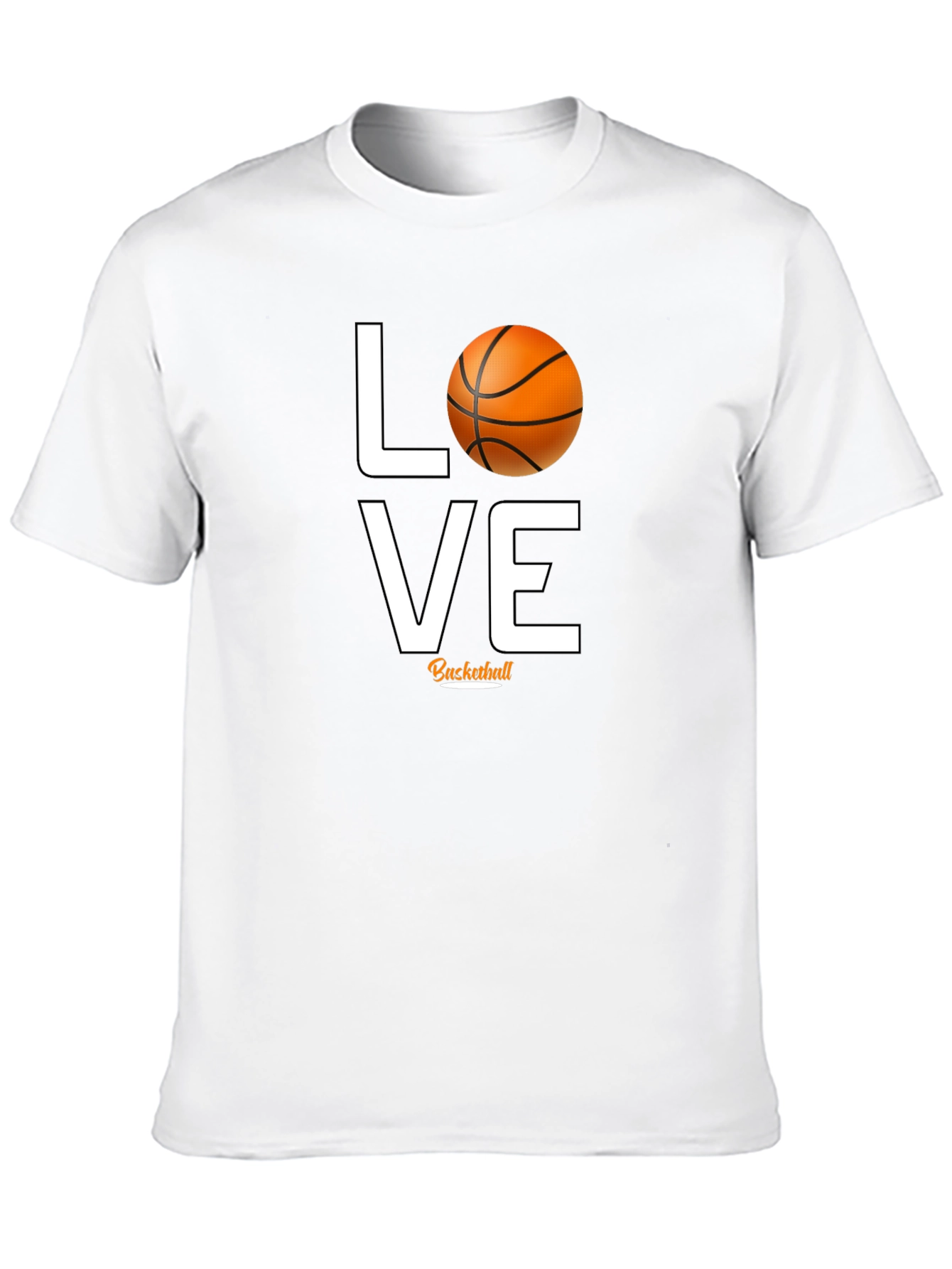Love Basketball Graphic Tee - Black Cotton T-Shirt