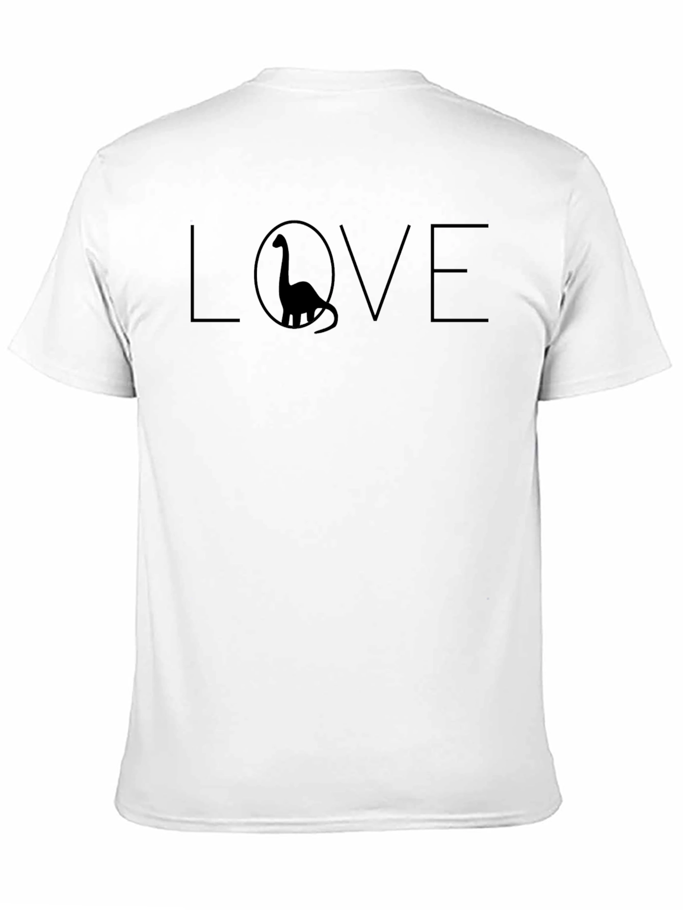 Dino Love T-Shirt - Mens Black Graphic Tee