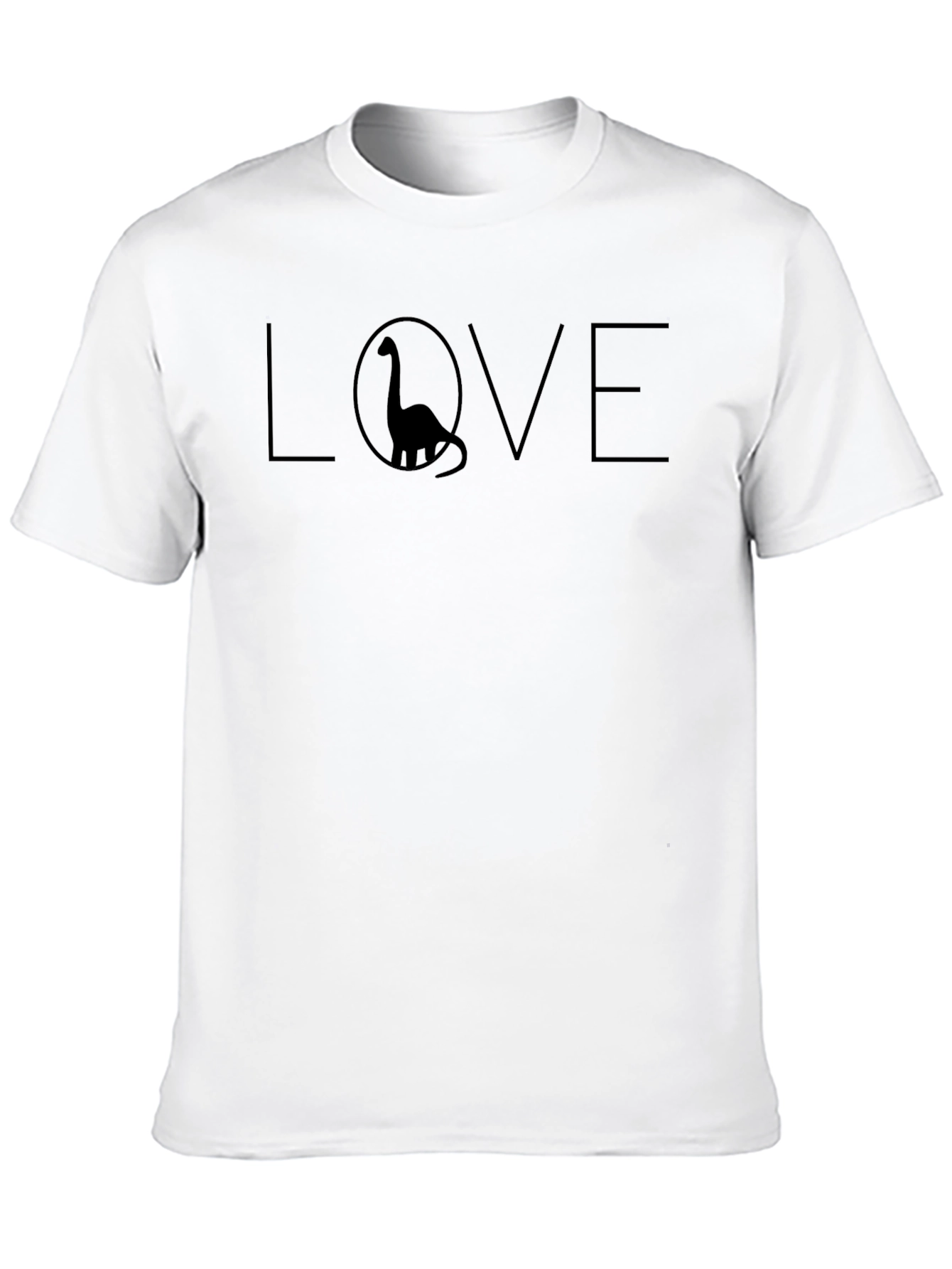 Dino Love T-Shirt - Mens Black Graphic Tee