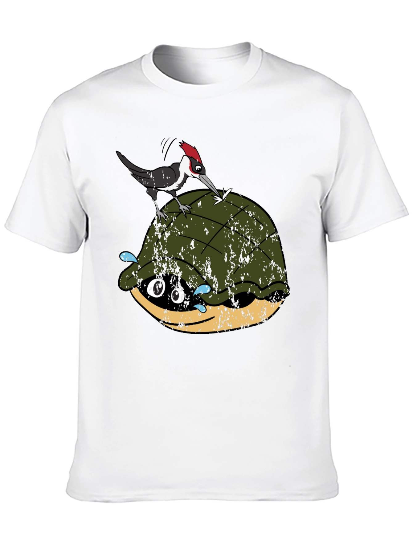 Turtle & Woodpecker Graphic Tee