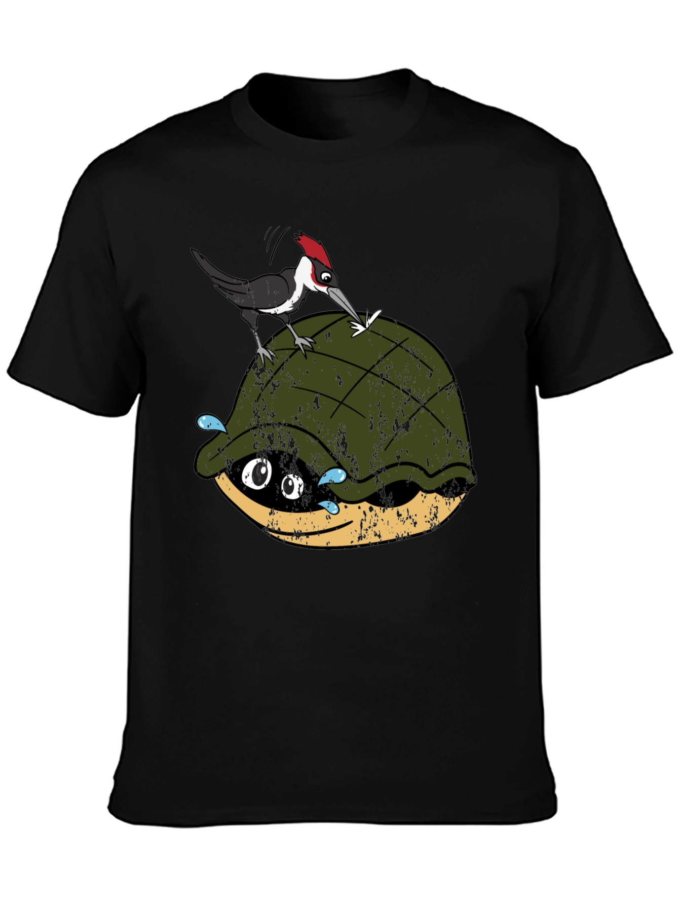 Turtle & Woodpecker Graphic Tee