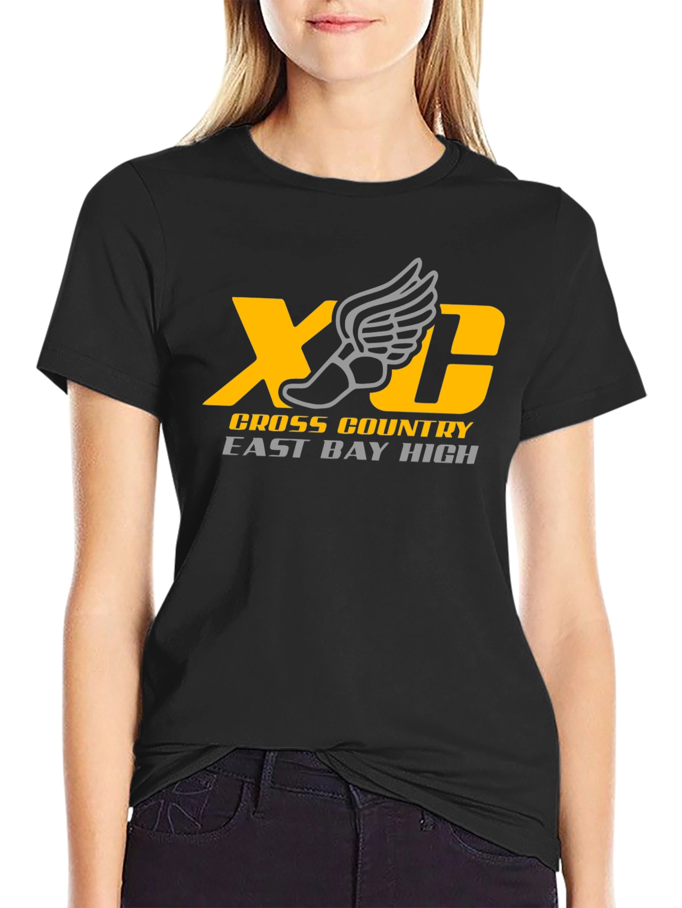 XC Cross Country East Bay High Black T-Shirt