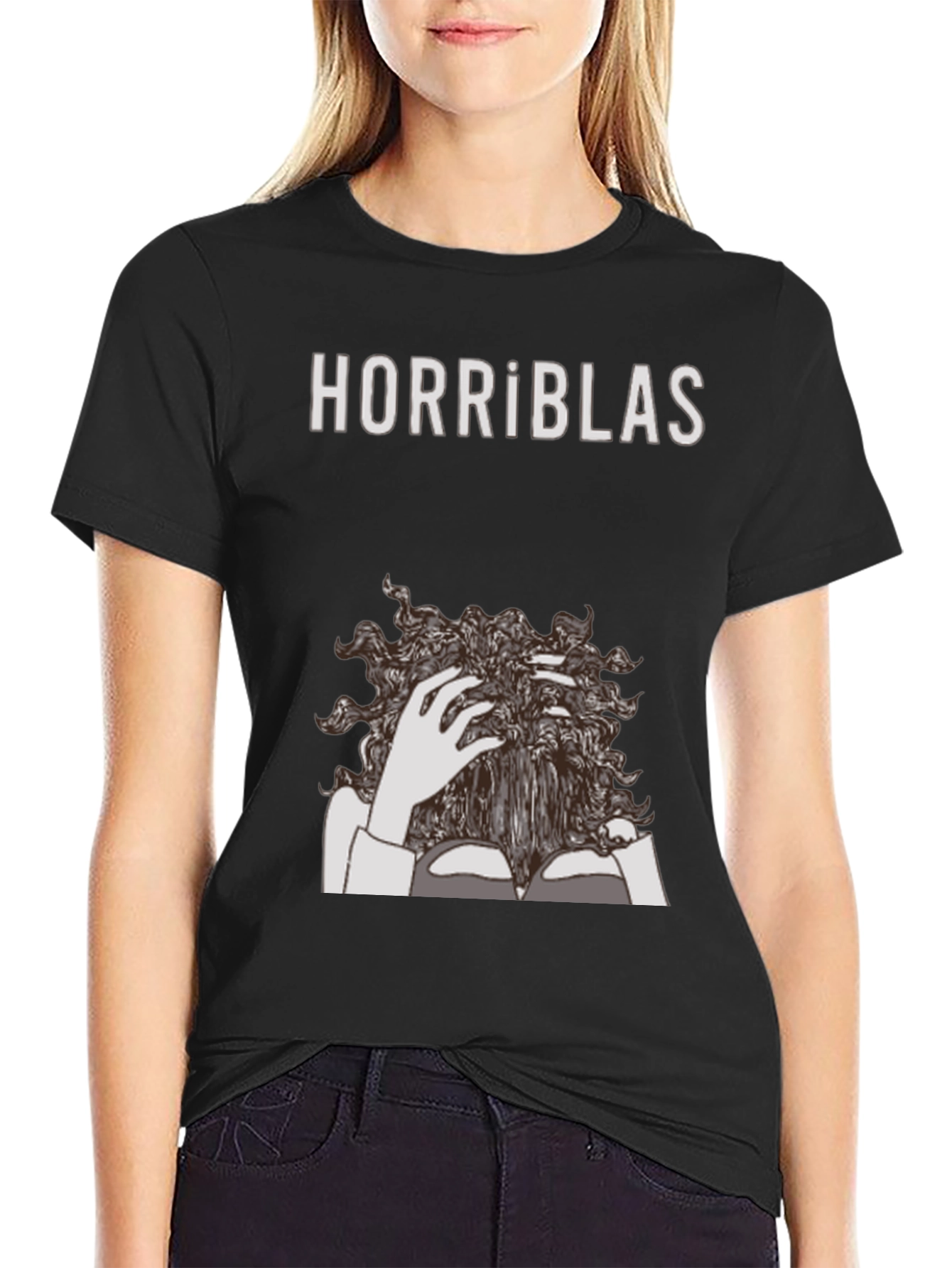 Horriblas Graphic T-Shirt - Unisex Black Tee