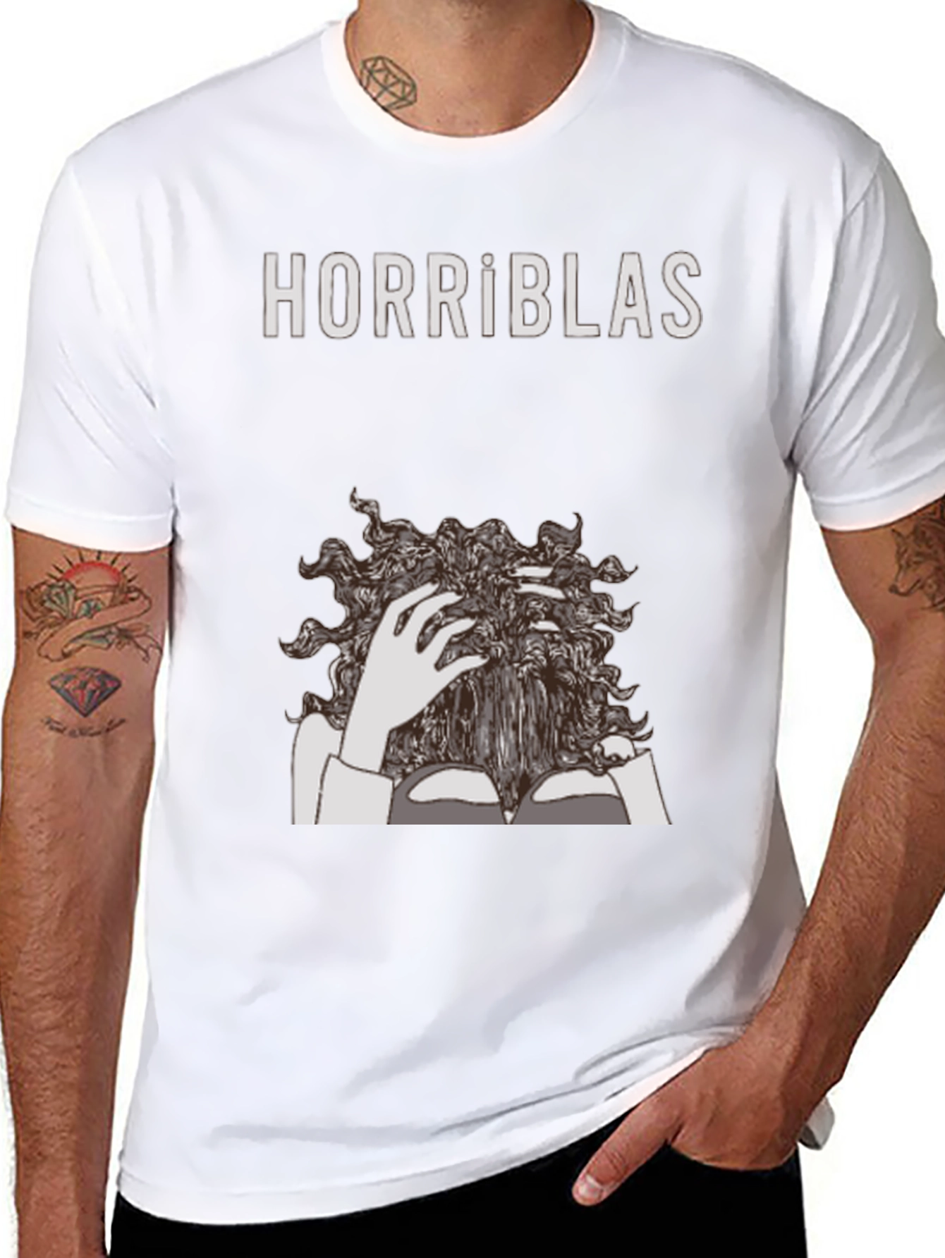 Horriblas Graphic T-Shirt - Unisex Black Tee
