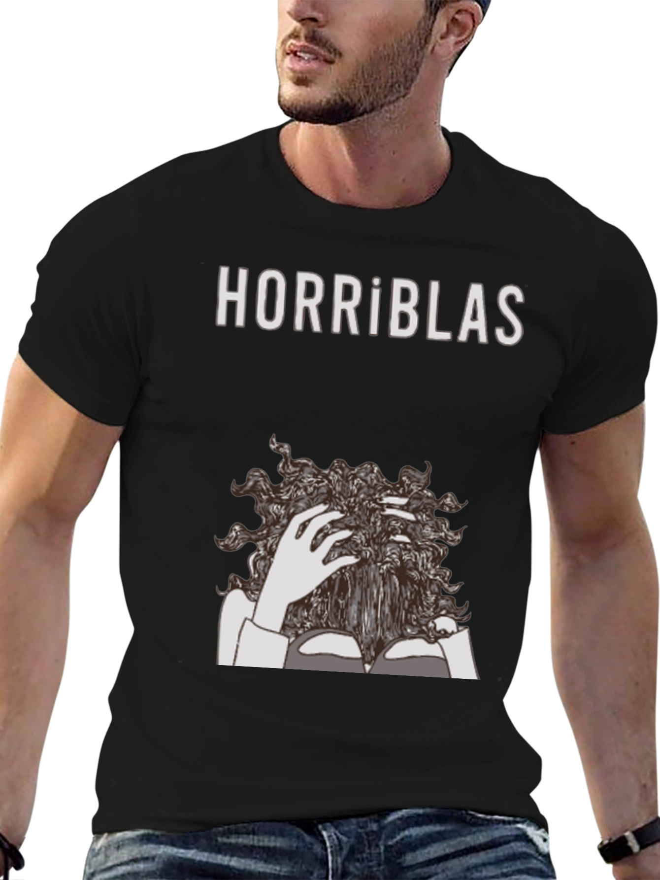 Horriblas Graphic T-Shirt - Unisex Black Tee