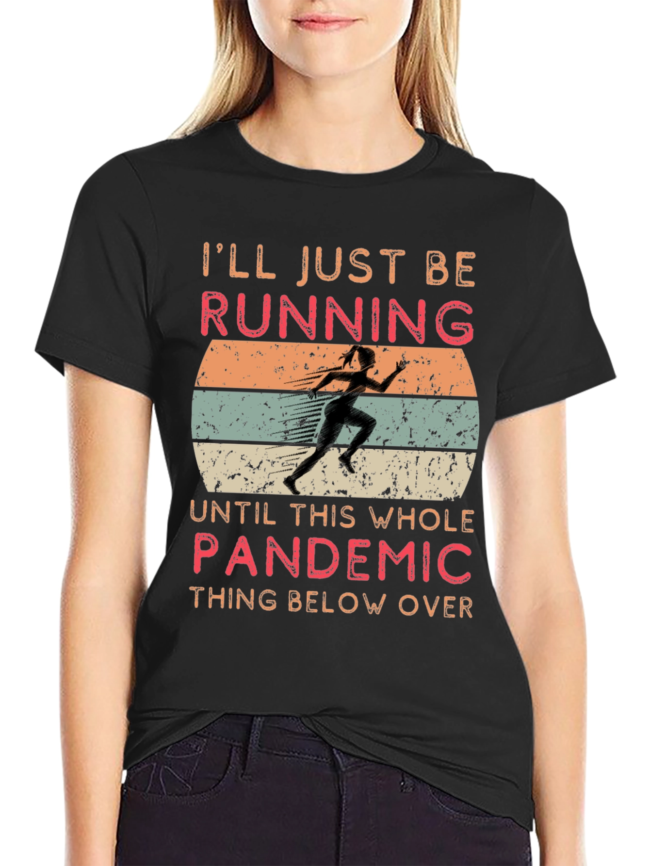 Funny Pandemic Running T-Shirt