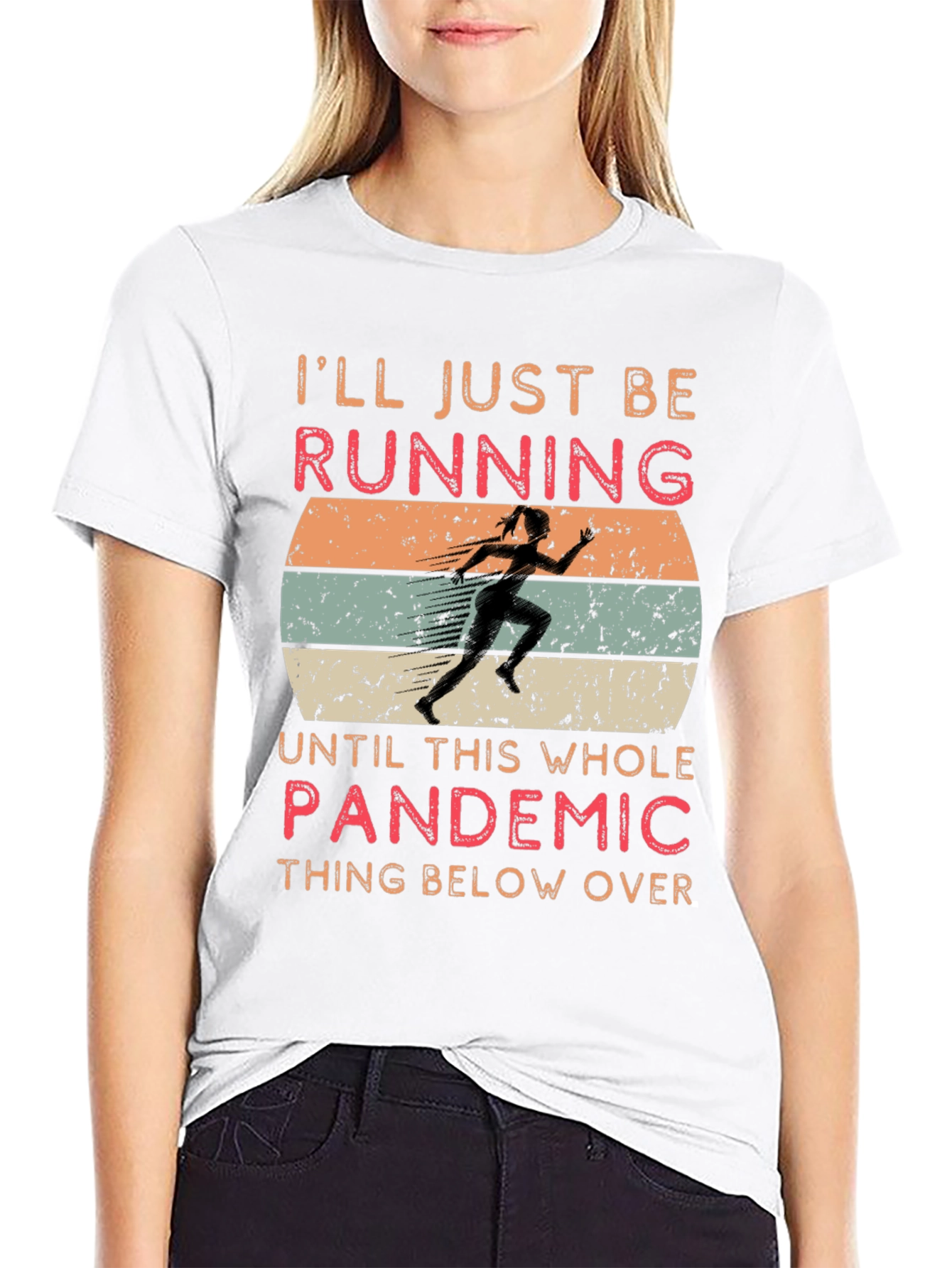 Funny Pandemic Running T-Shirt