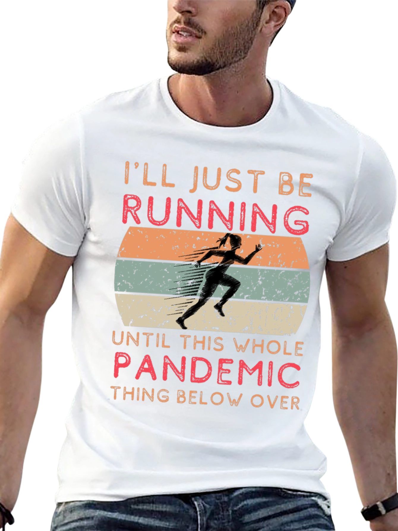 Funny Pandemic Running T-Shirt