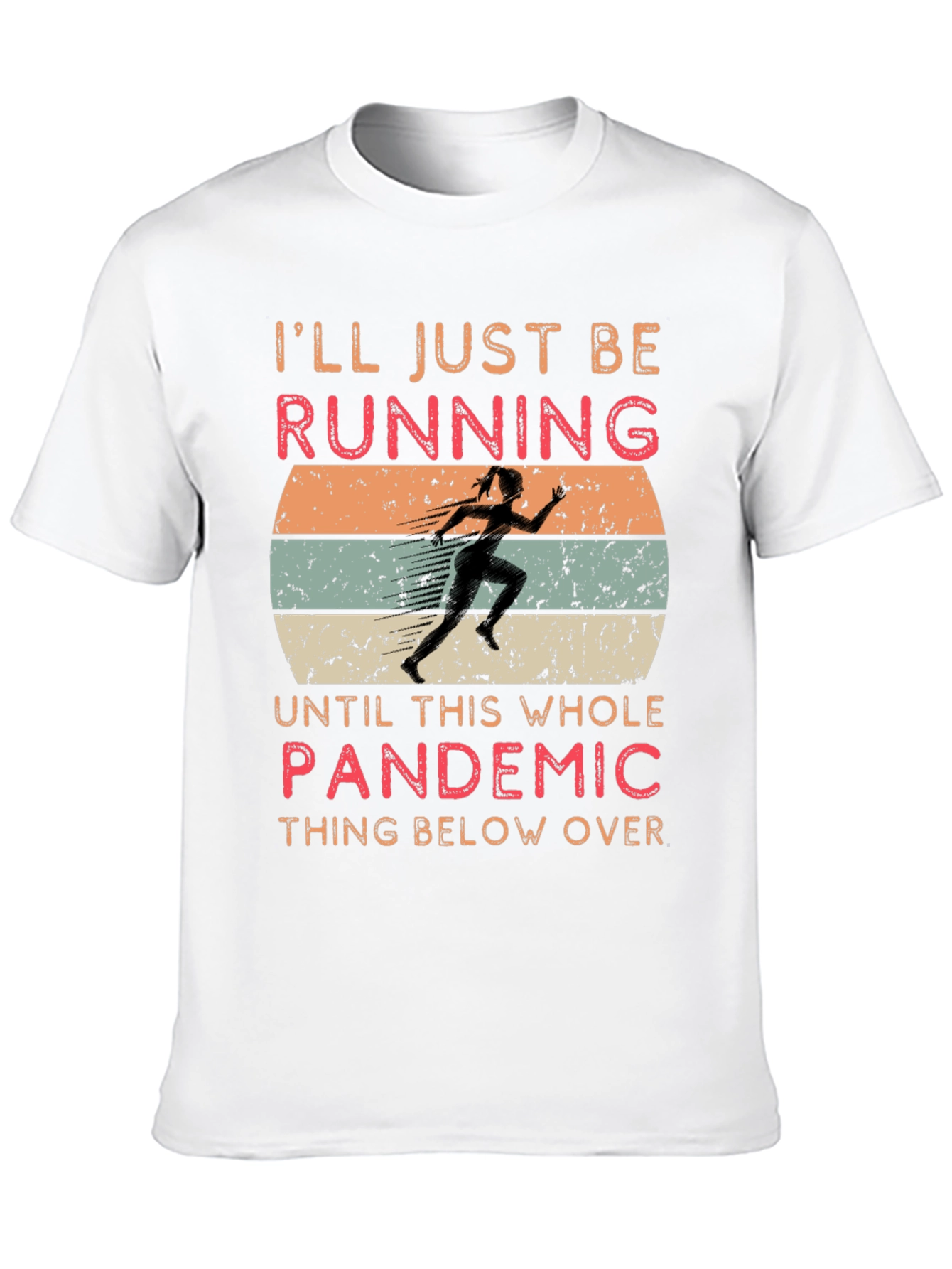 Funny Pandemic Running T-Shirt
